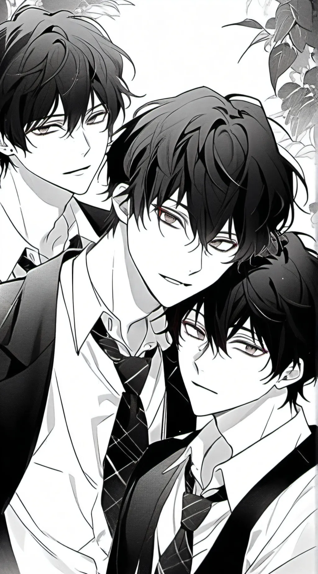 ai character: handsome vampire background