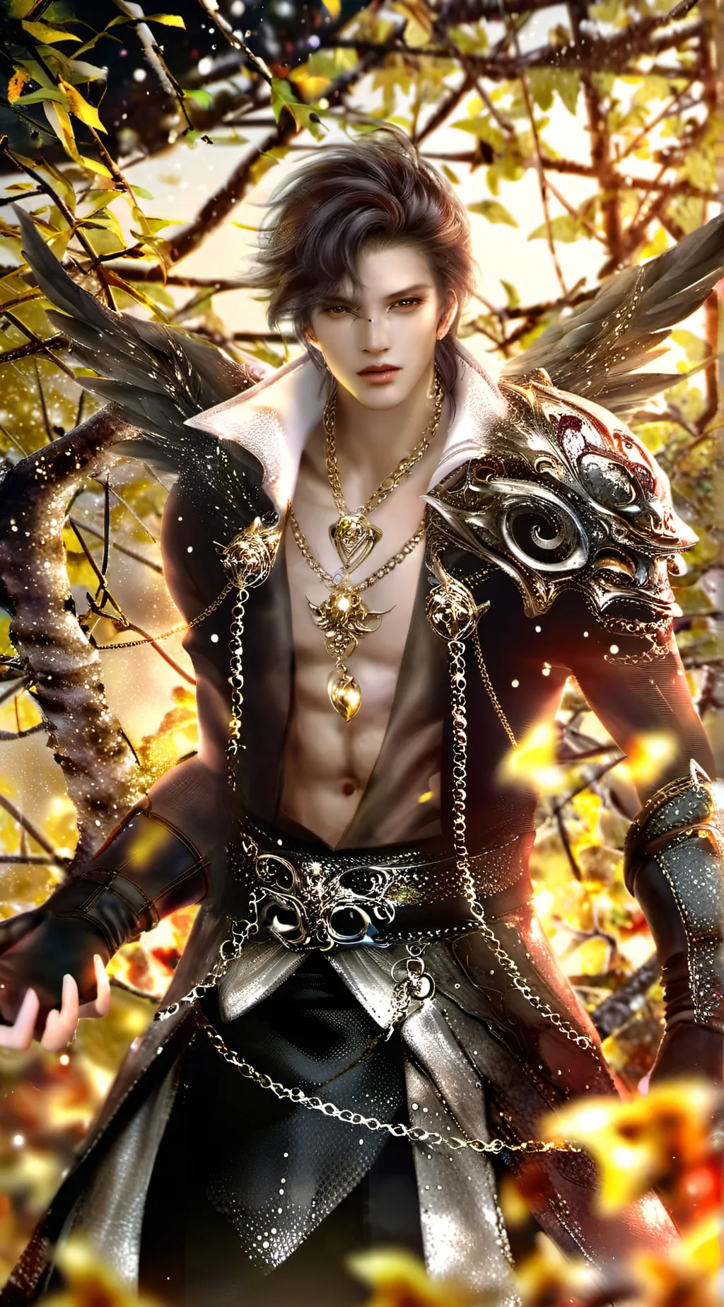 ai character: infection singing  background