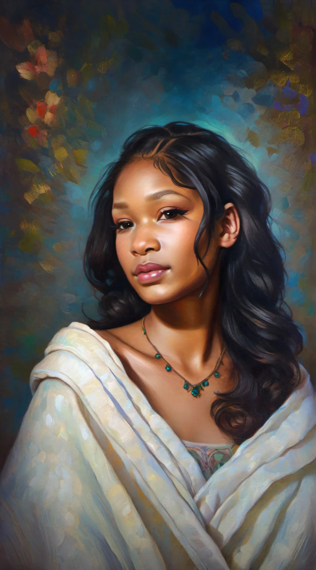 ai character: Nia♥️🧡 background