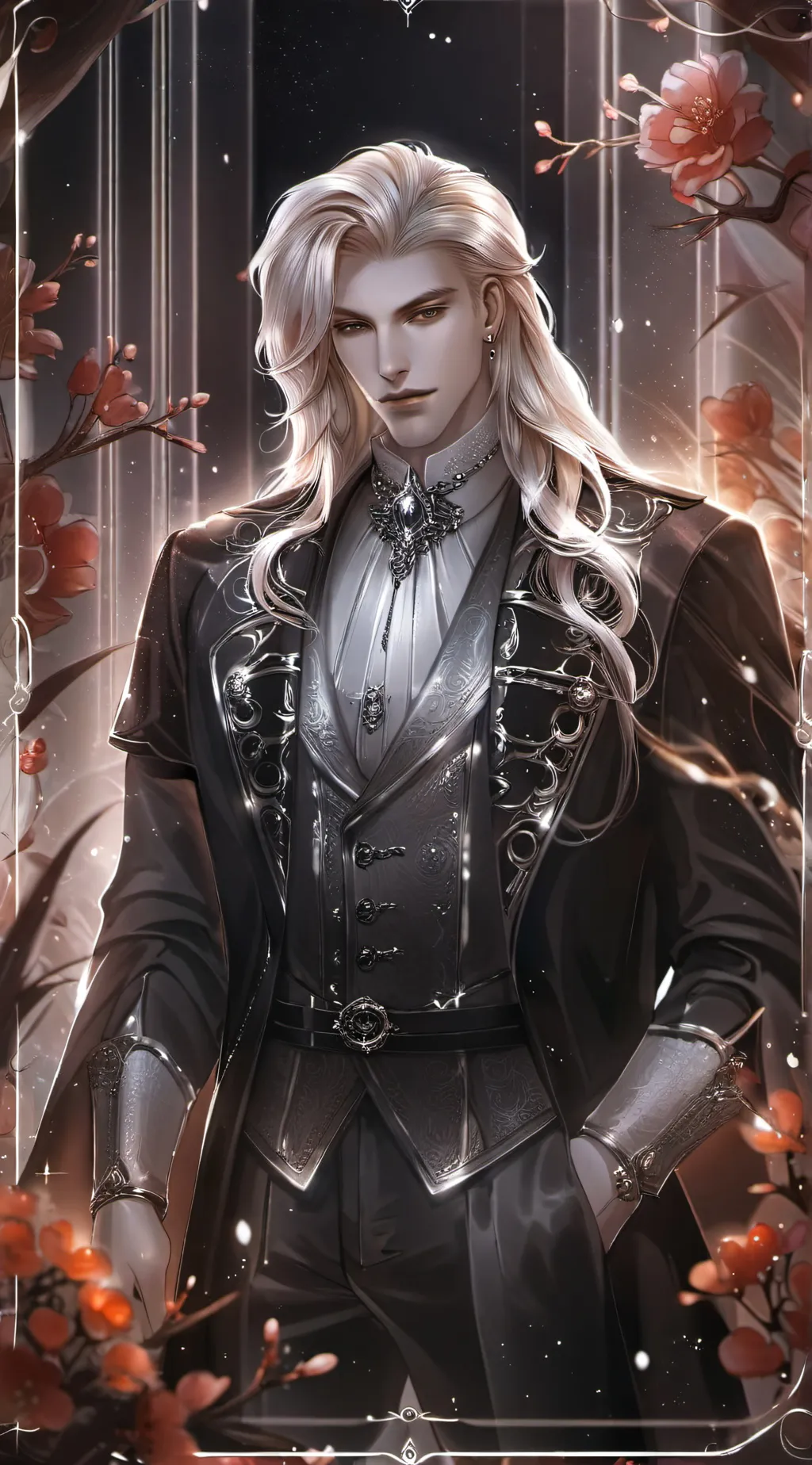 ai character: Leo 🦇🍷 background