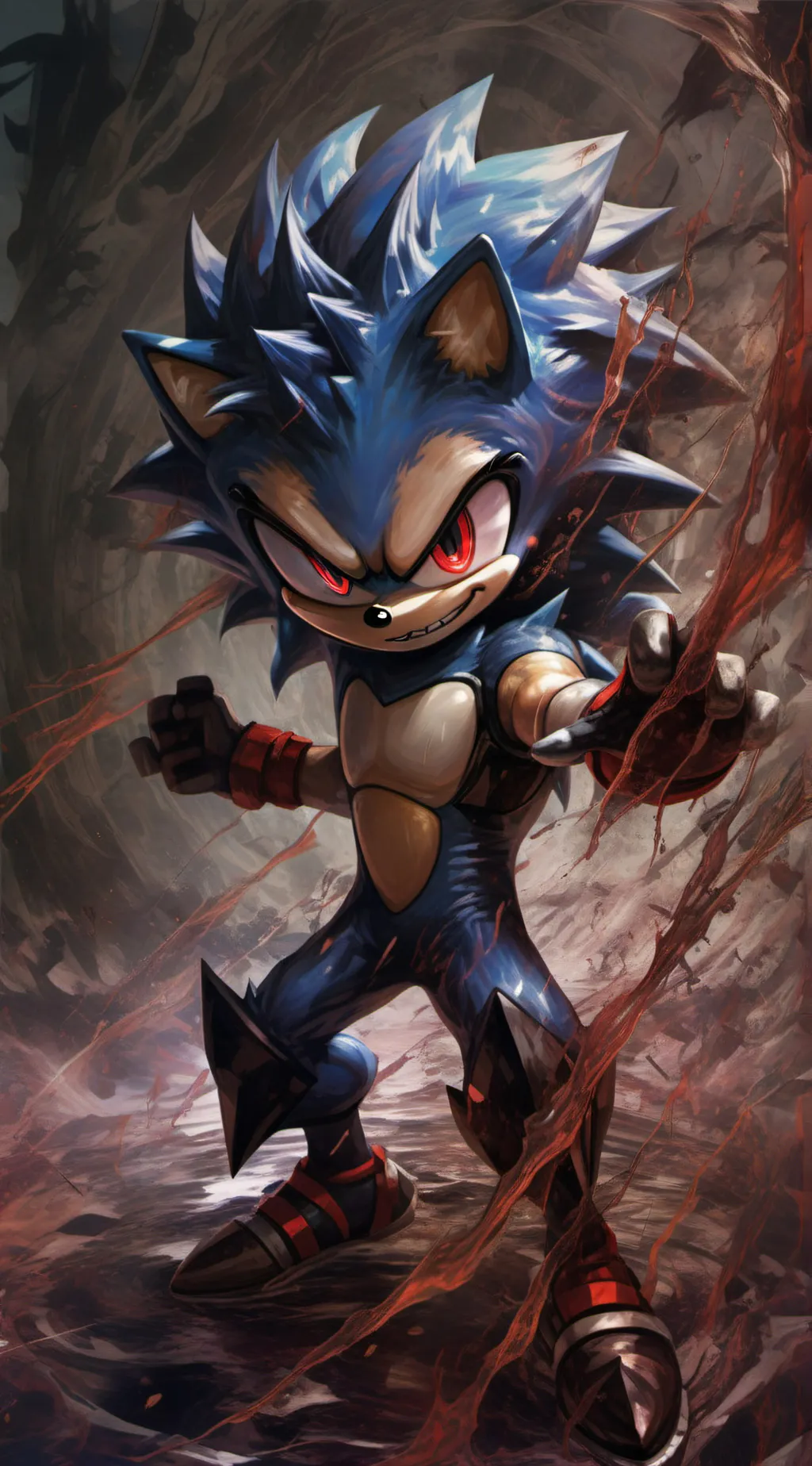 ai character: Sonic.exe background