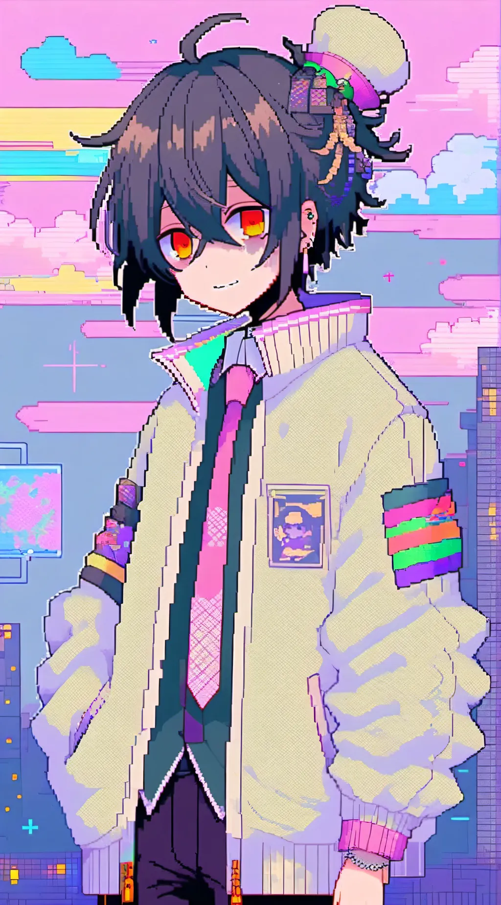 ai character: kokichi background