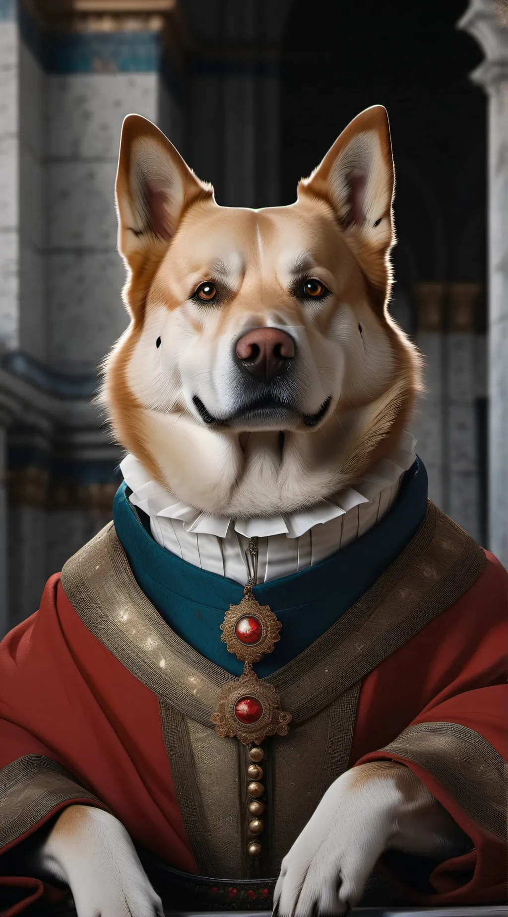 ai character: king doge background