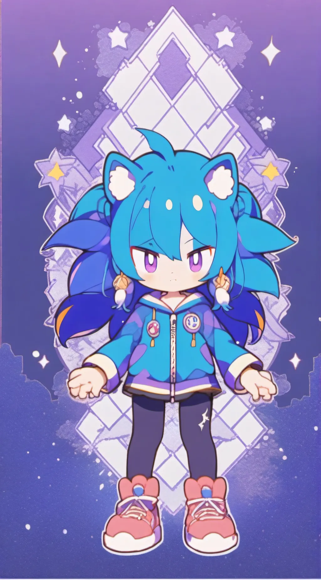 ai character: KATS 3 SIBILINGS background