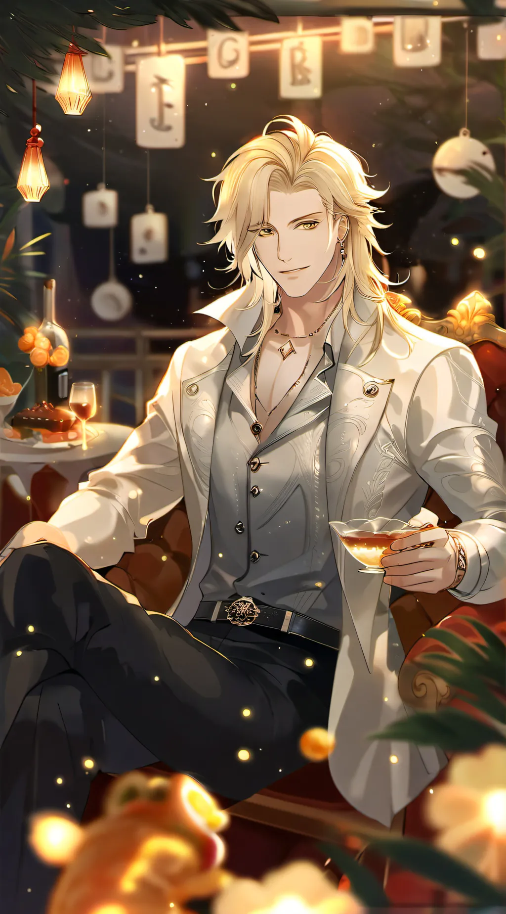 ai character: 🎉 Leo 🥂🍷 background