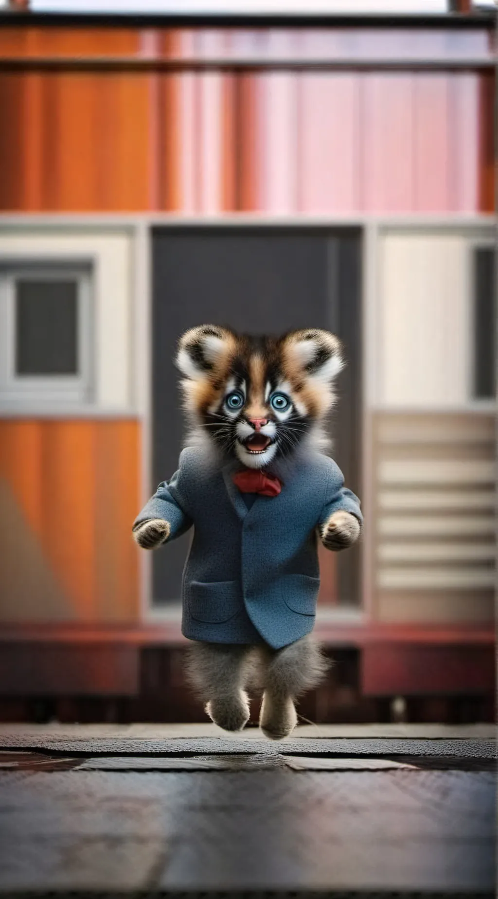 ai character: poor cat  background