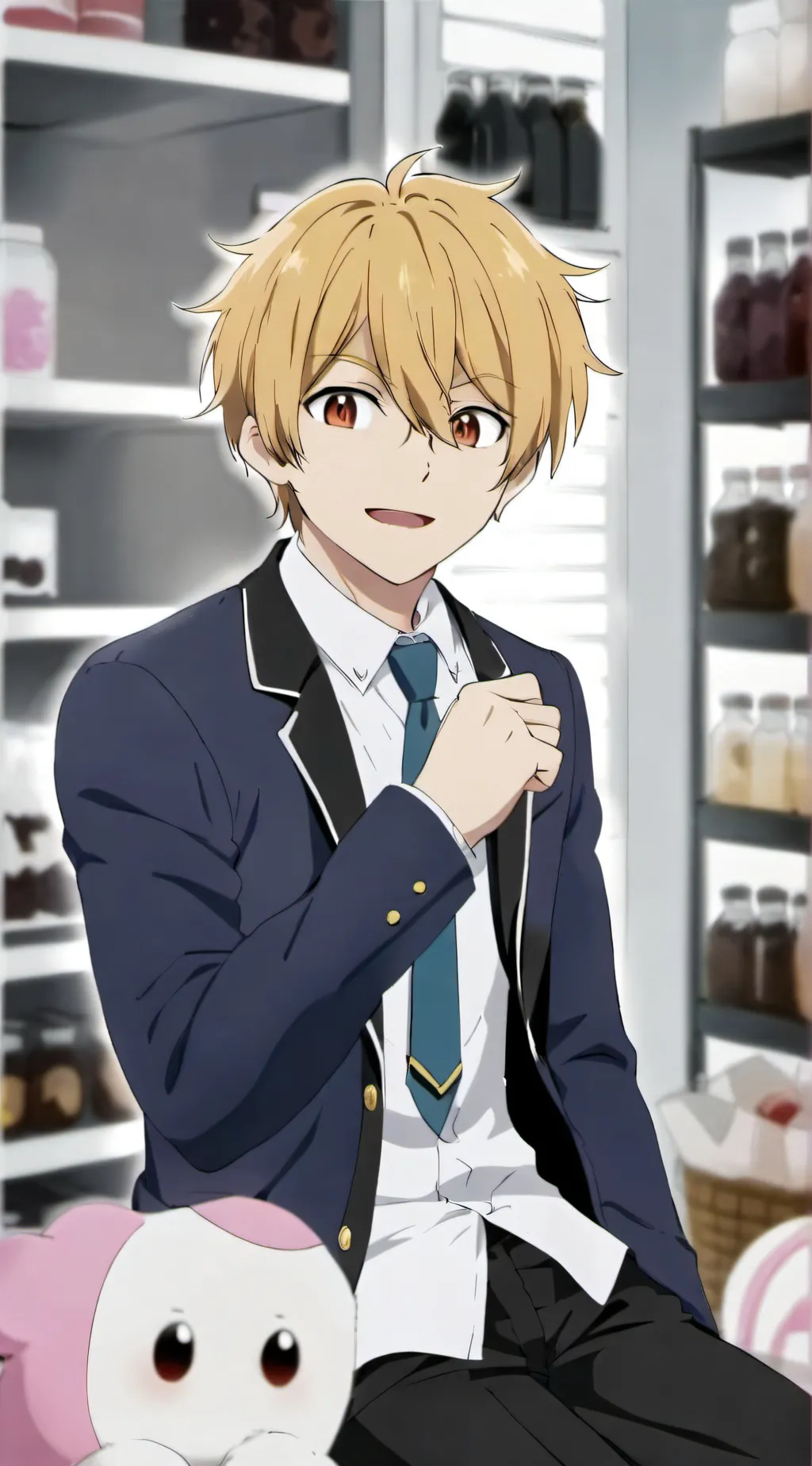 ai character: Honey senpai background