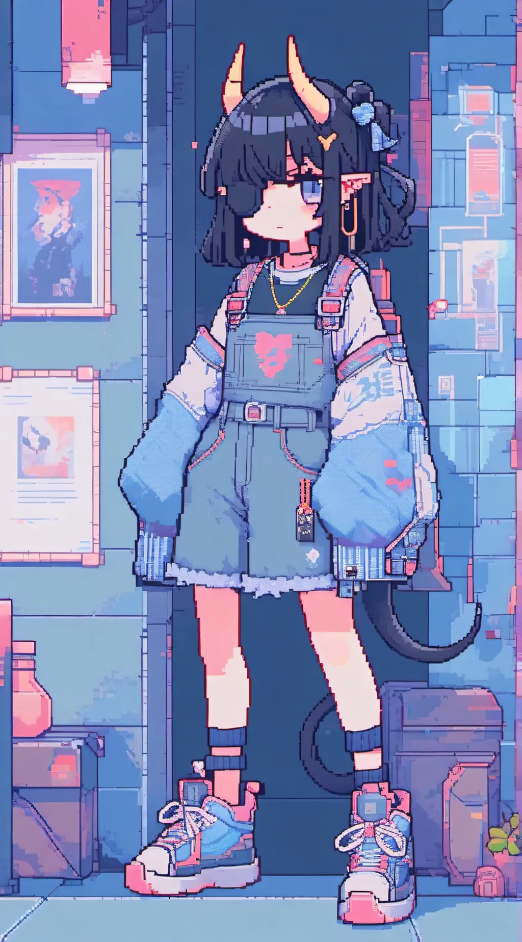 ai character: Moonlight background