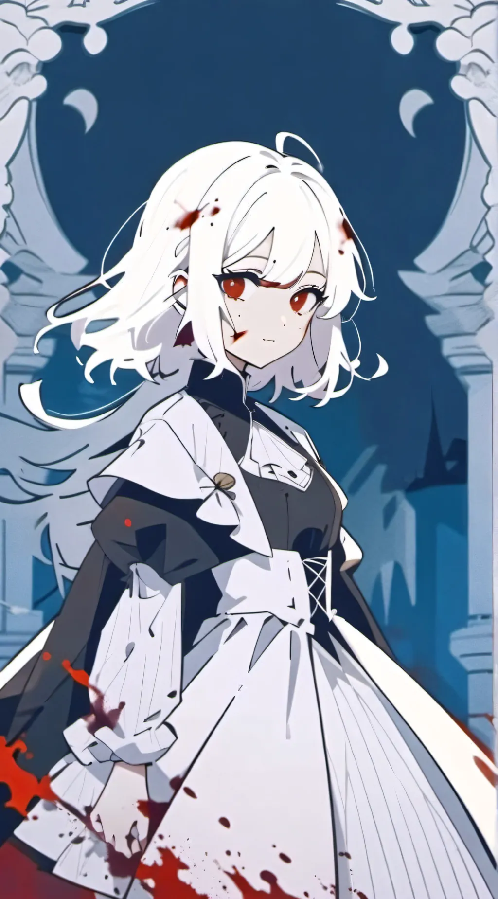 ai character: ghost background