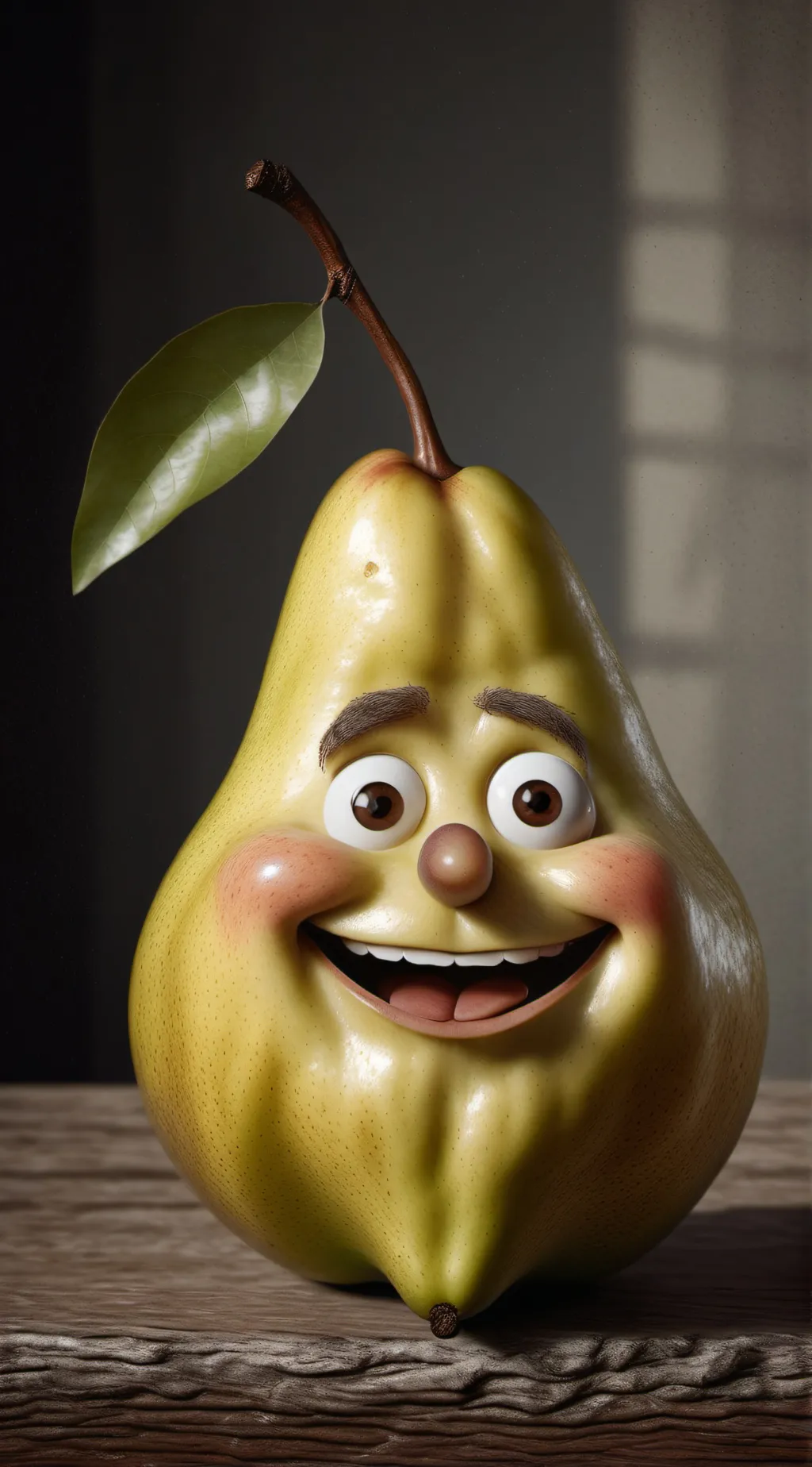 ai character: Pear background