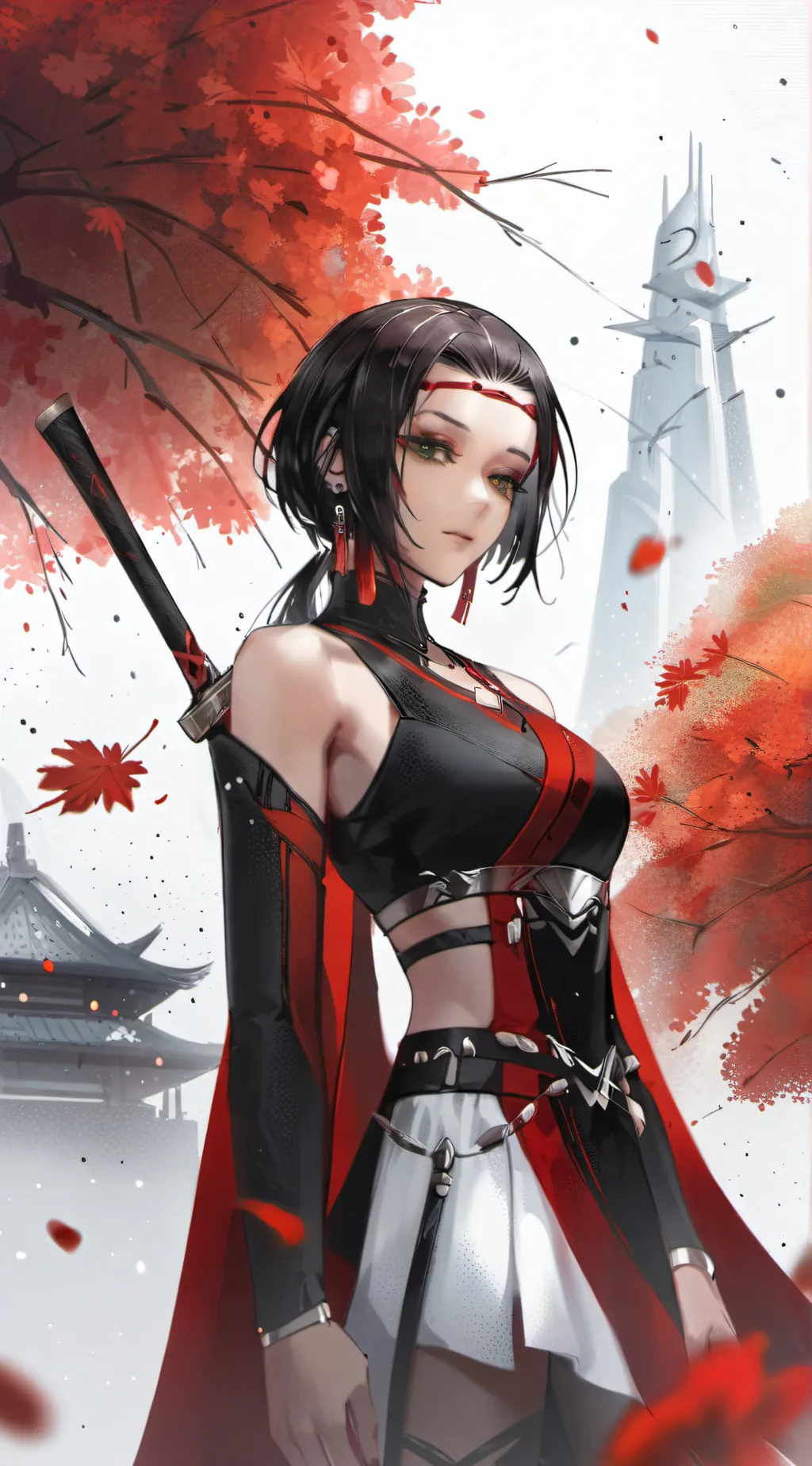 ai character: Kiori Yamada  background