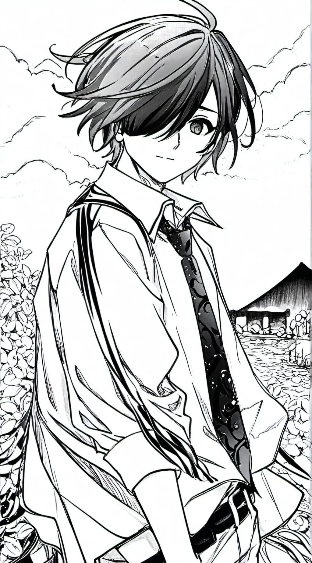 ai character: todoroki   background