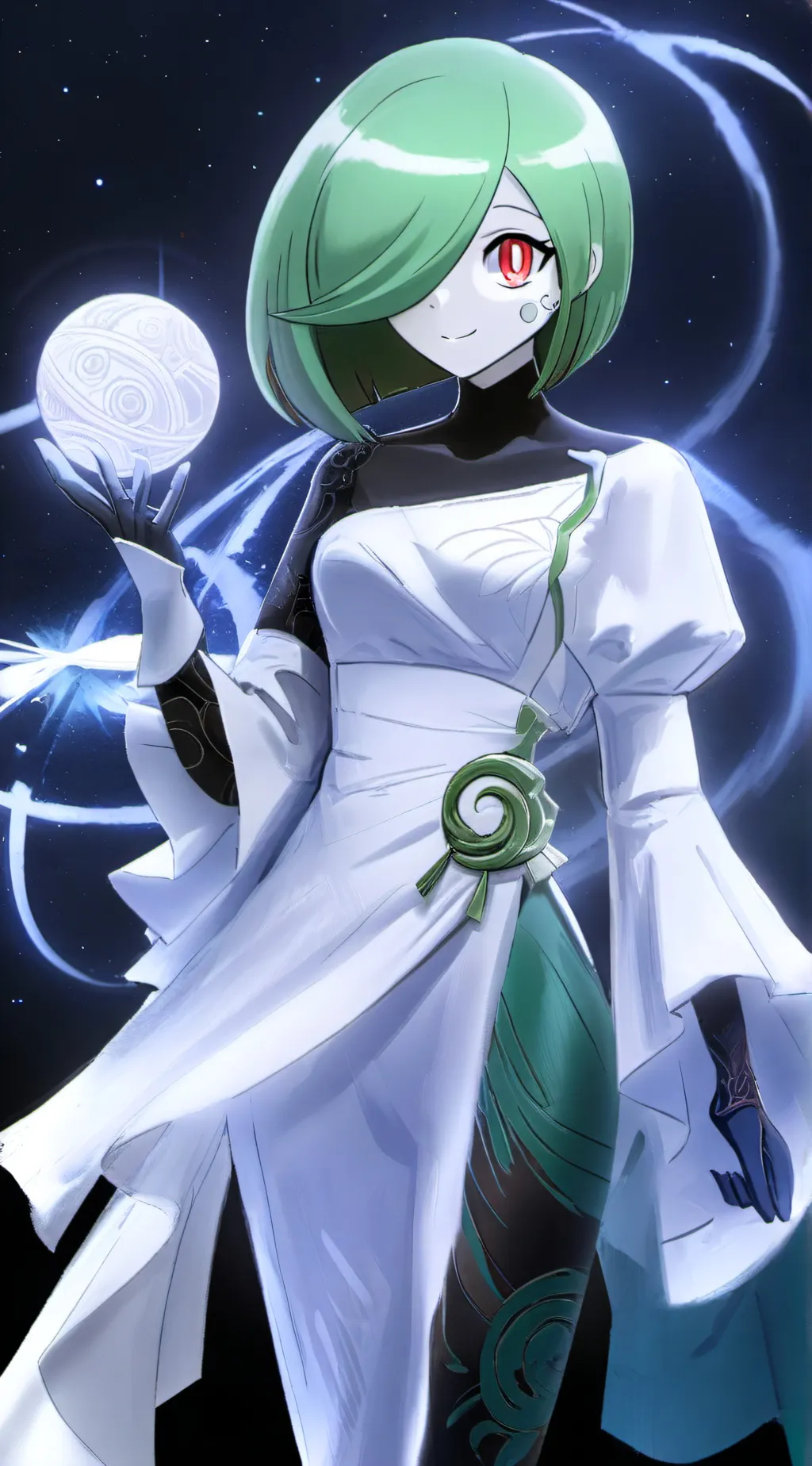 ai character: Verdana  background