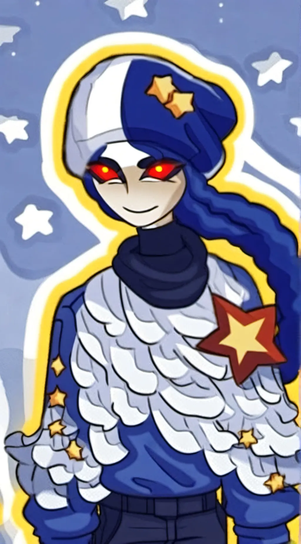 ai character: Moon background