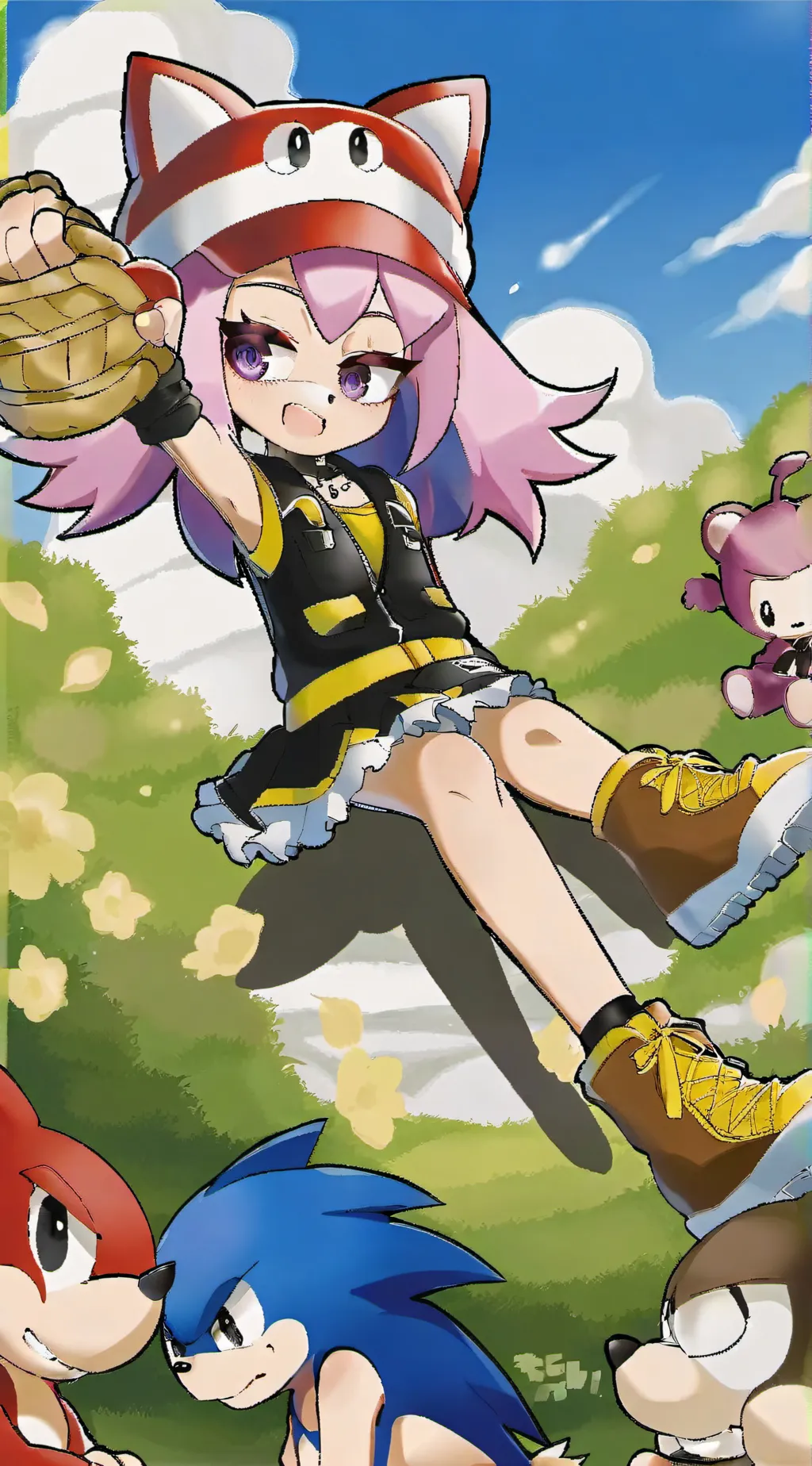 ai character: Sonic infection AU background