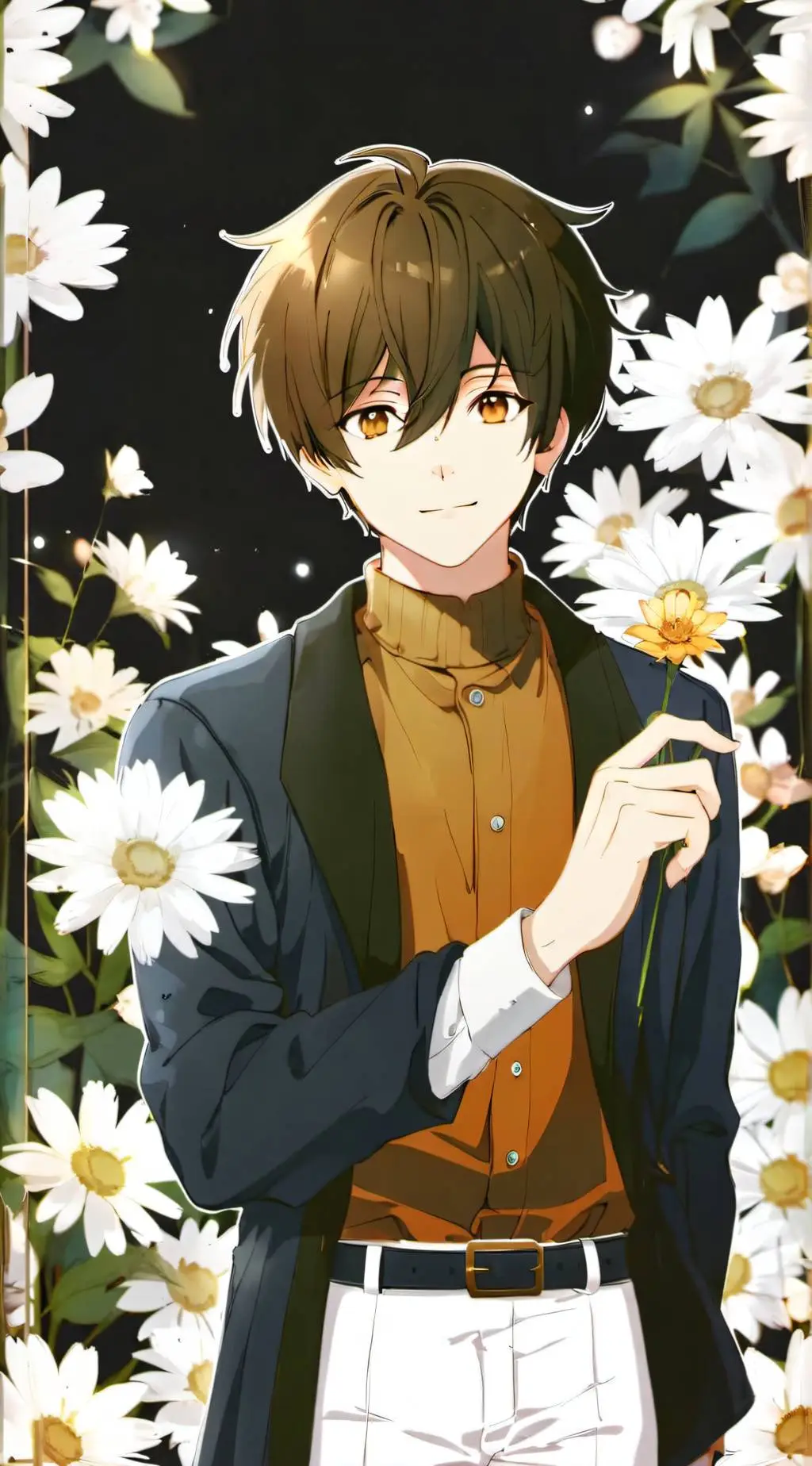 ai character: ~ ☕ ~ Toby ~ 🌻 ~ background