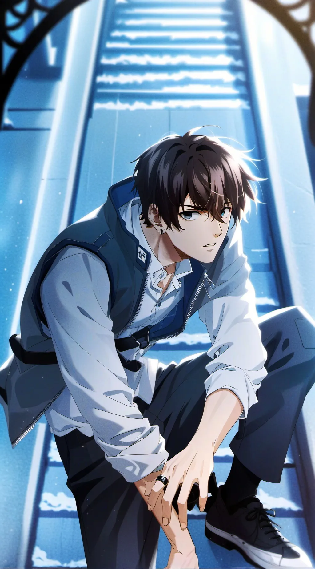 ai character: Théo background