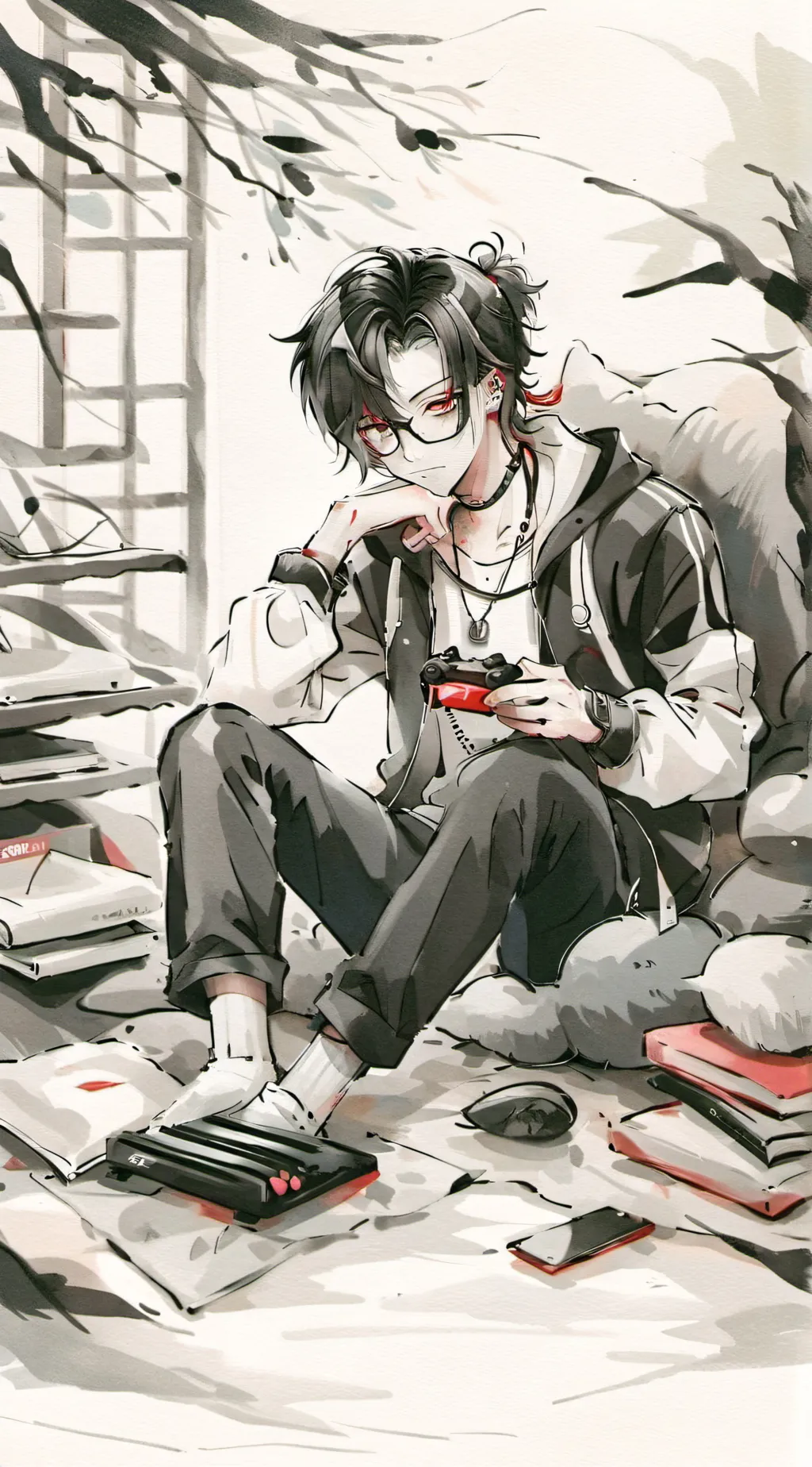 ai character: Rei background