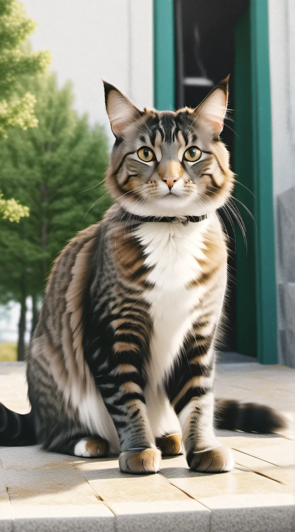 ai character: ELEVENZ Cat background