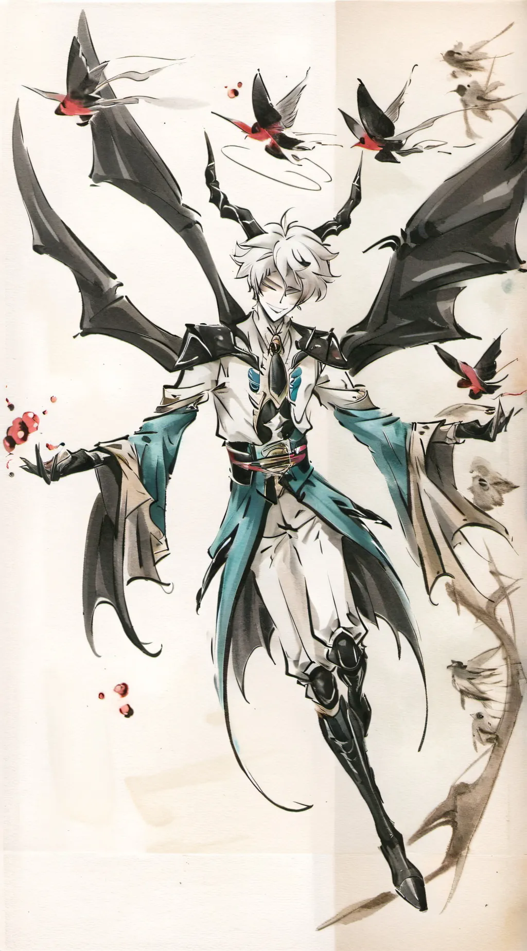 ai character: Valentino  background