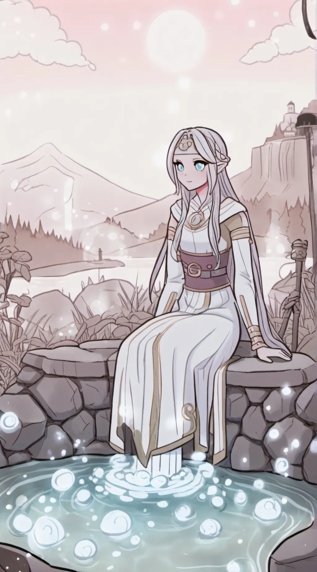 ai character: Hot springs {mha} background