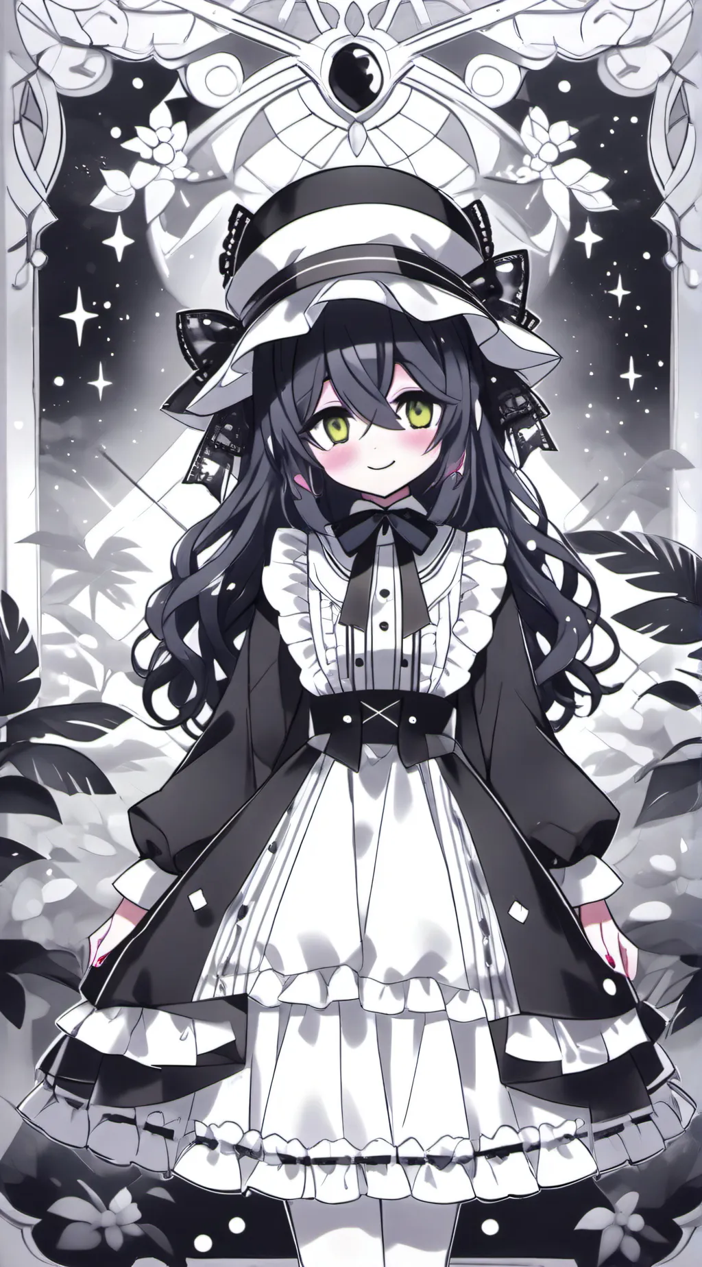 ai character: Miss circle background