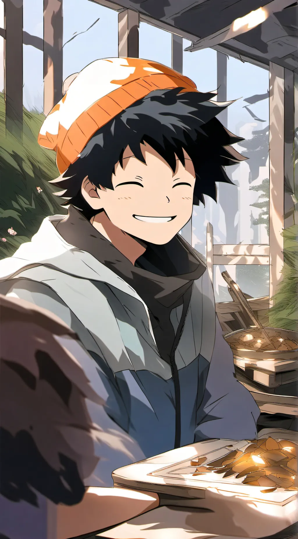 ai character: Deku background