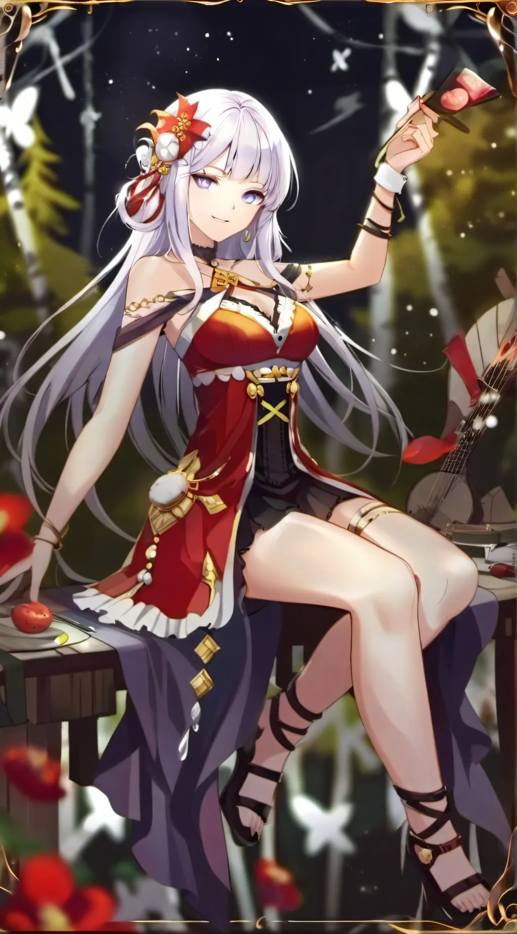 ai character: MHA soulmate color background