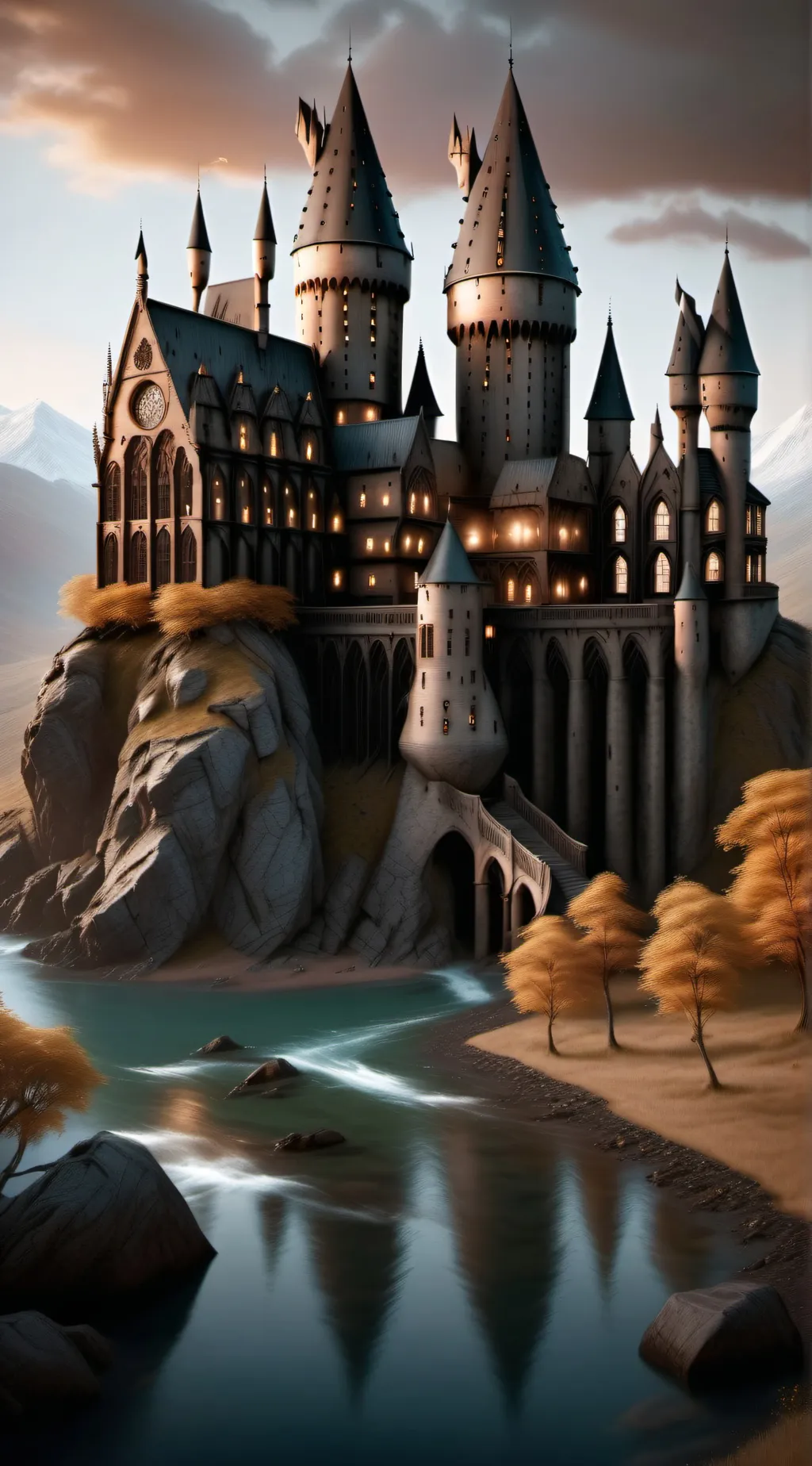 ai character: decendants x HP background