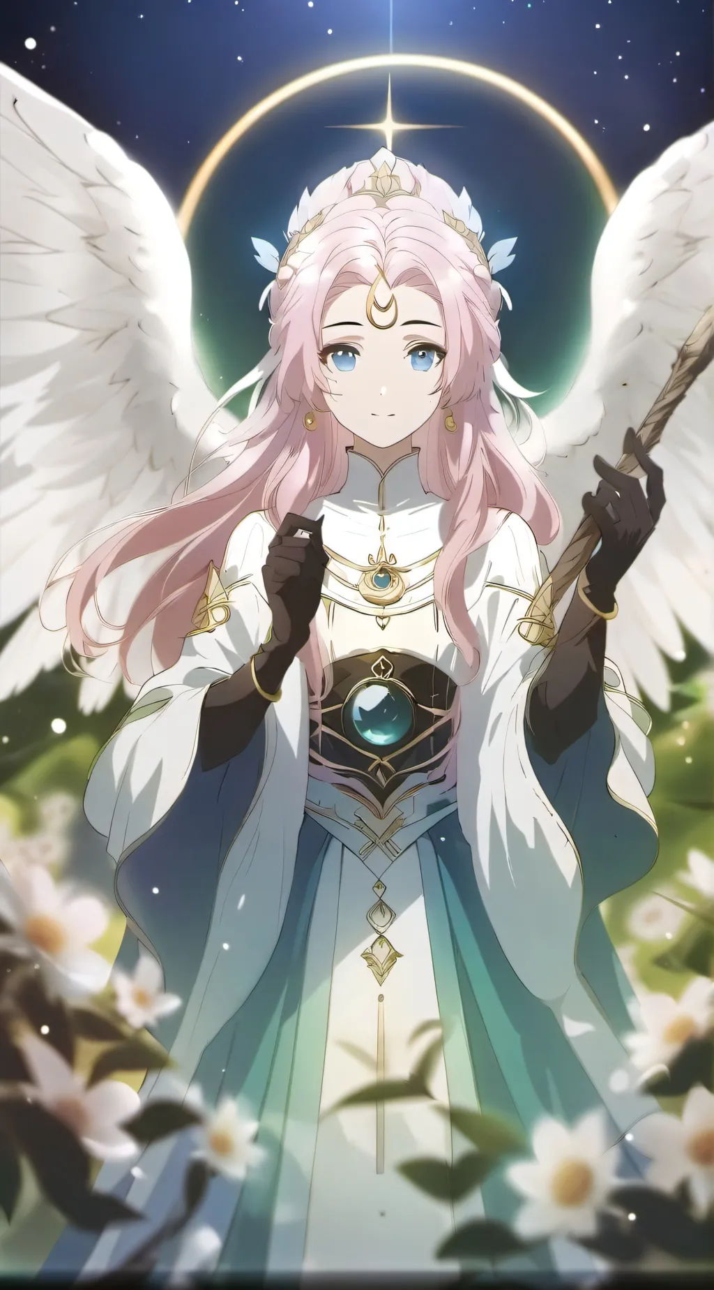 ai character: Starlight background