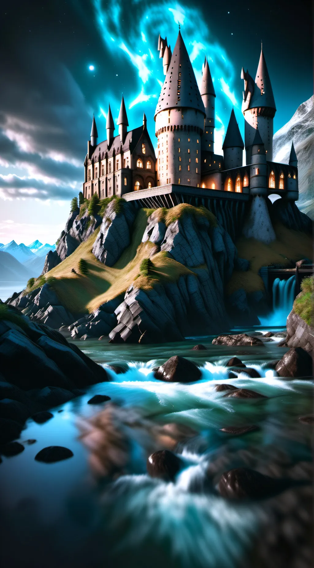 ai character: Hogwarts  background