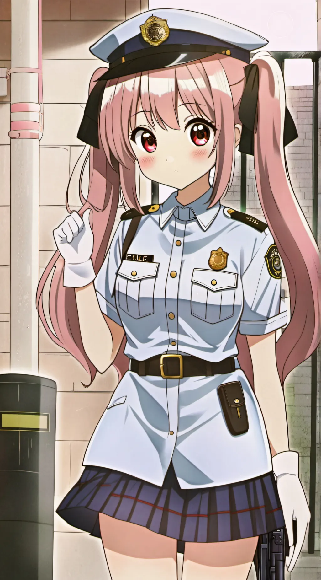 ai character: Police Girls background