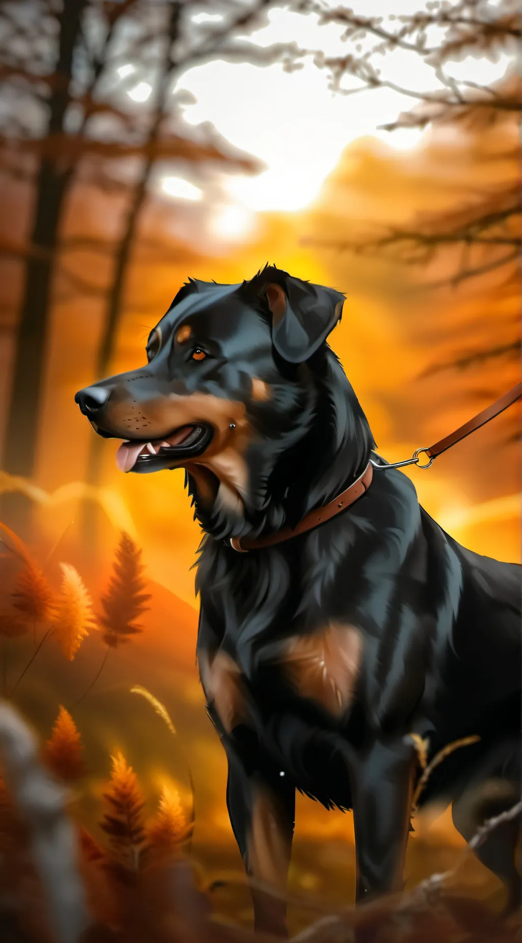 ai character: DOG background