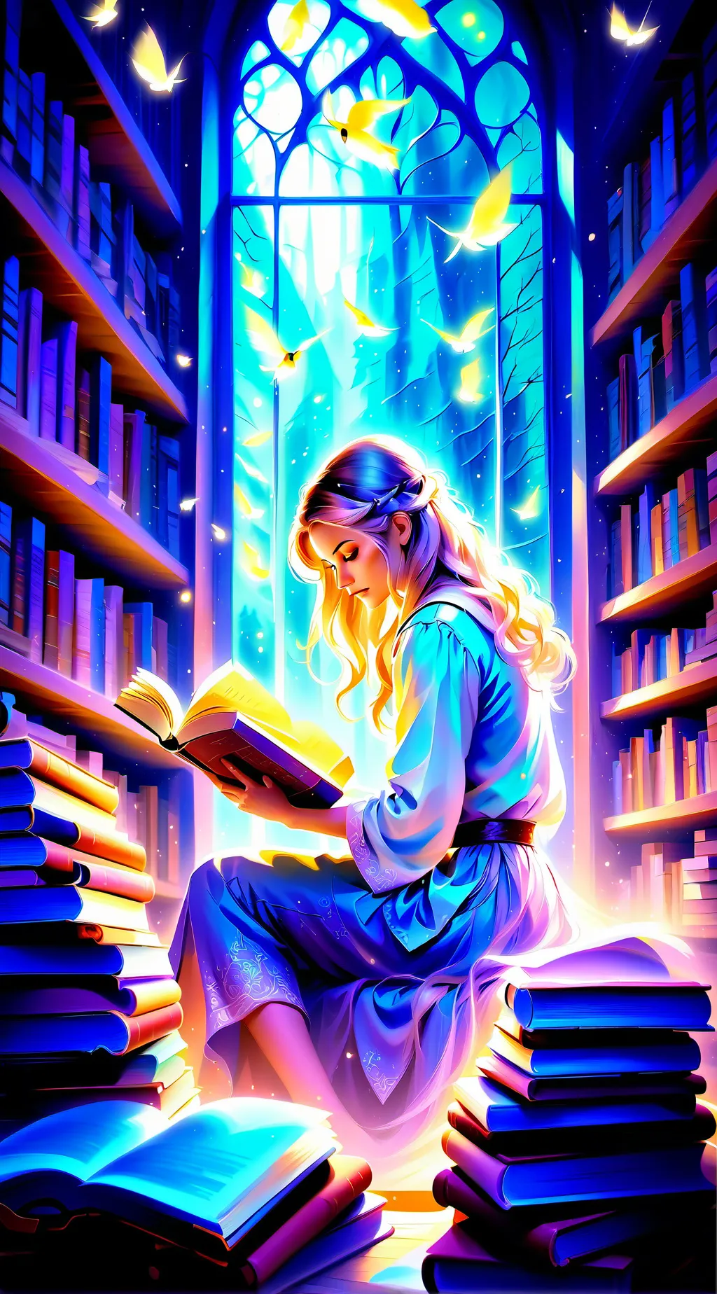 ai character: Luna  background