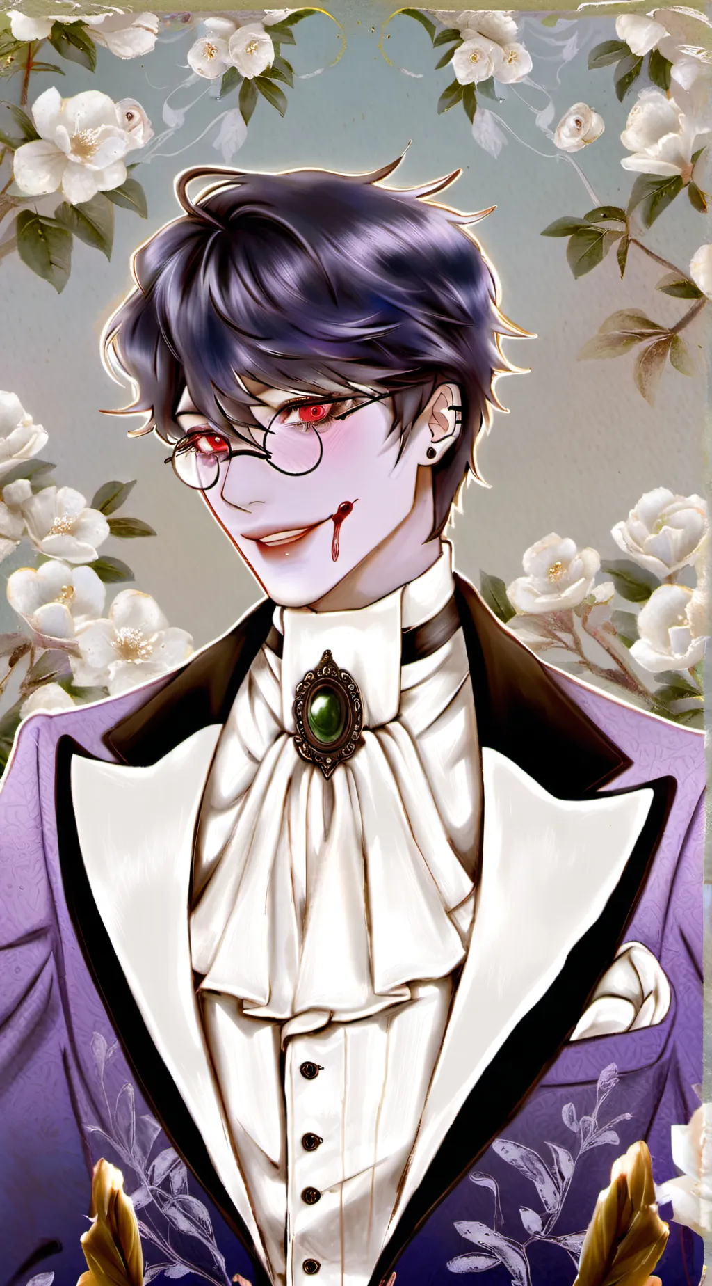 ai character: Valentino  background