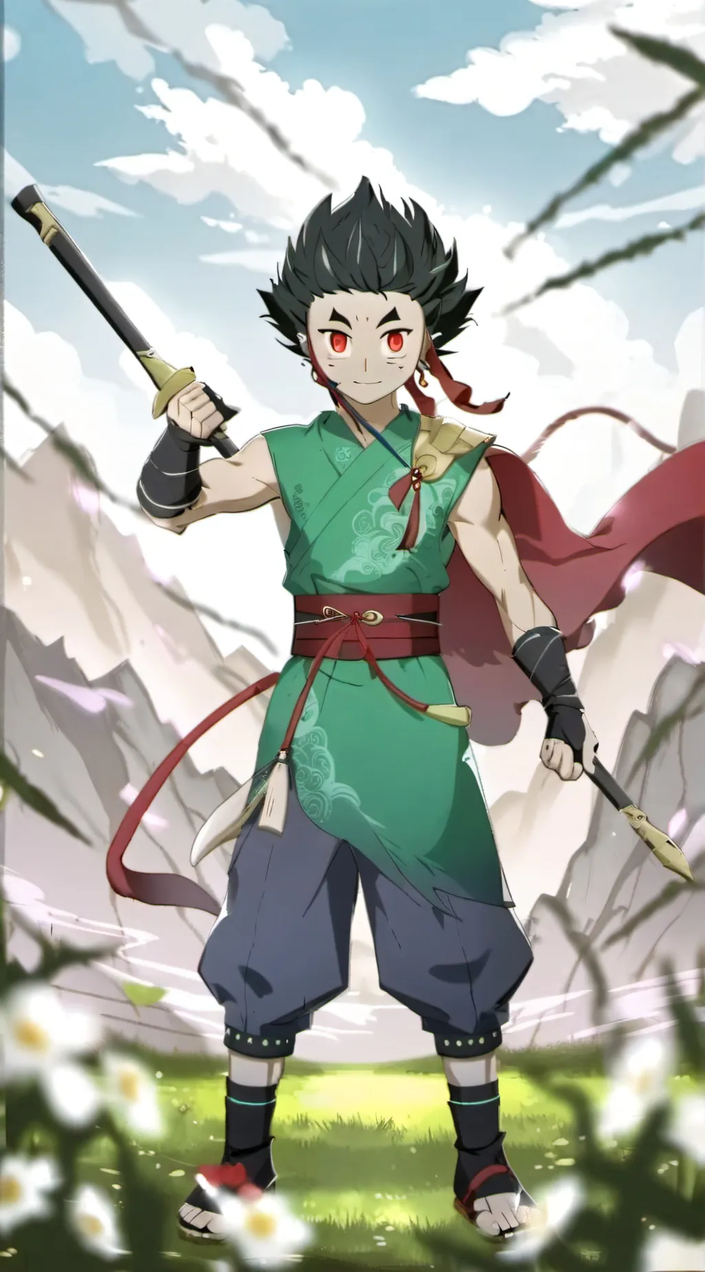 ai character: dragon background