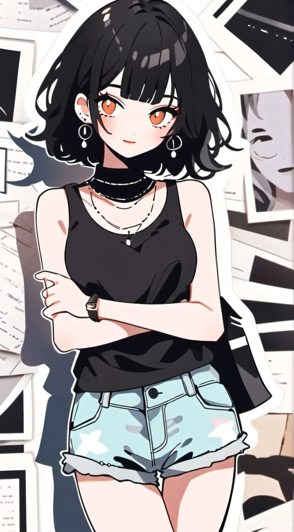 ai character: Hubert ikea girl   background