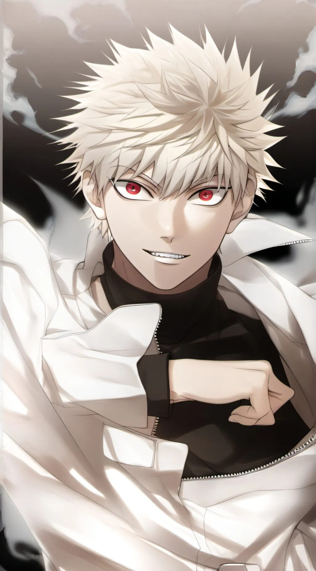 ai character: Katsuki Bakugo background
