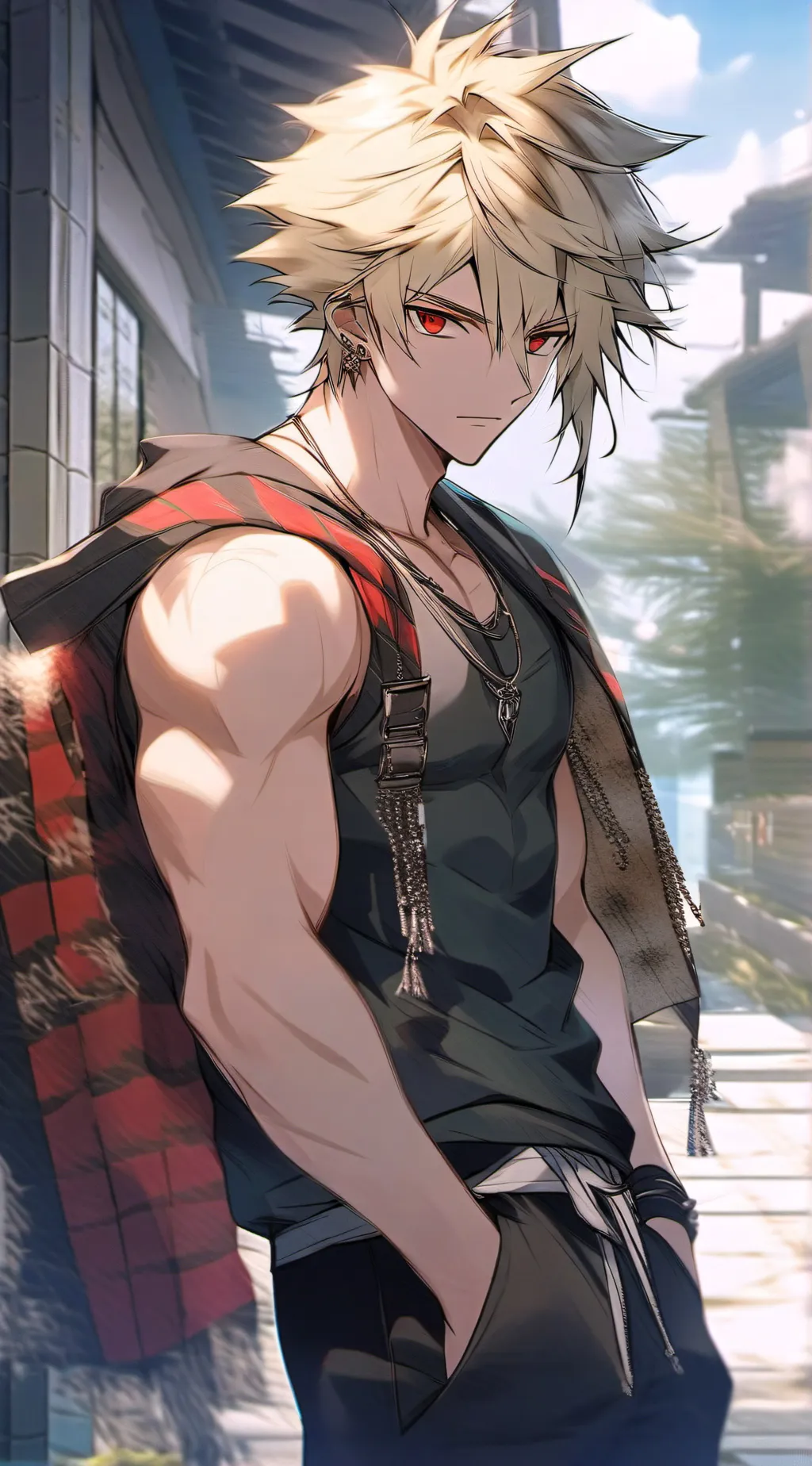 ai character: Bakugo  background