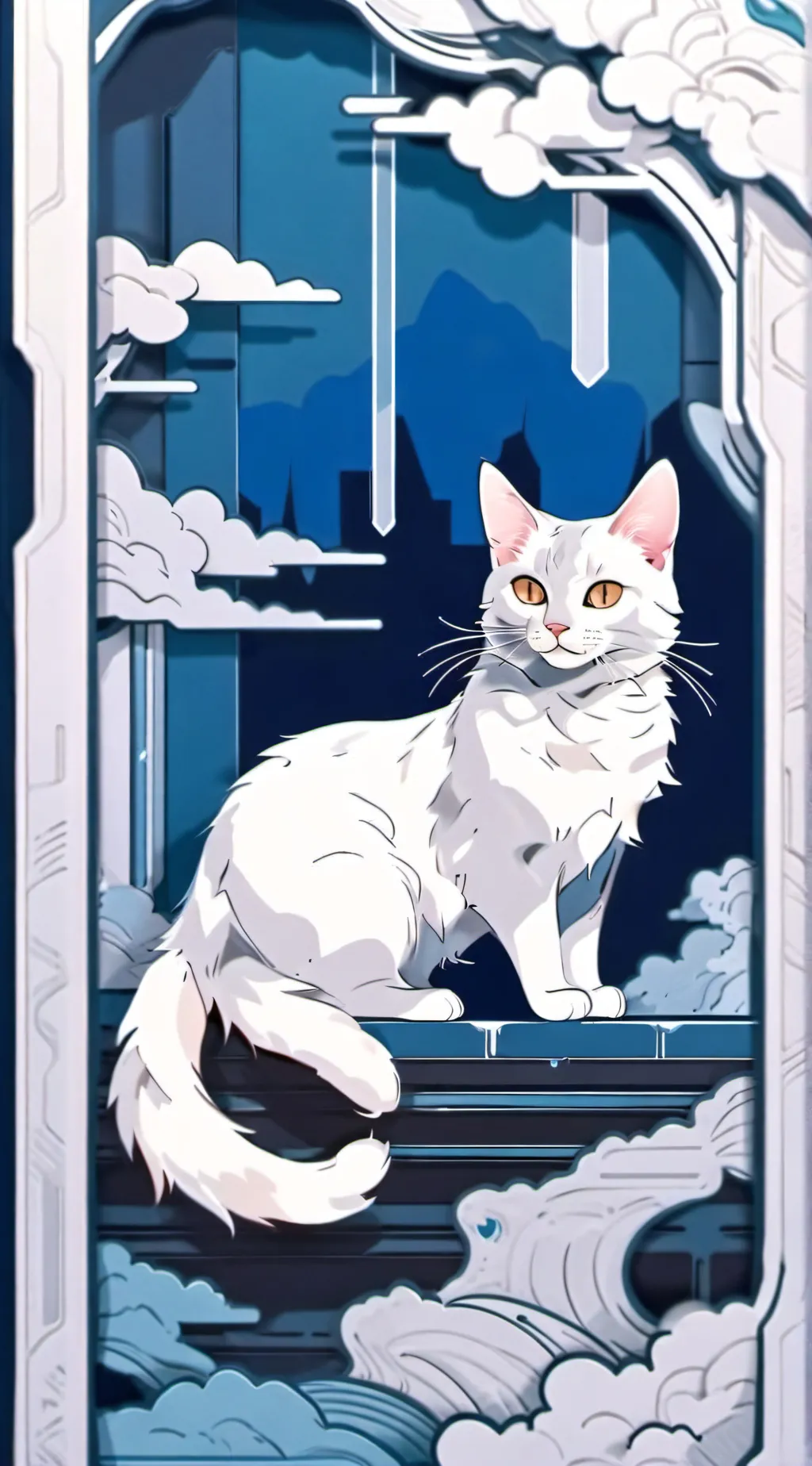 ai character: Moon background