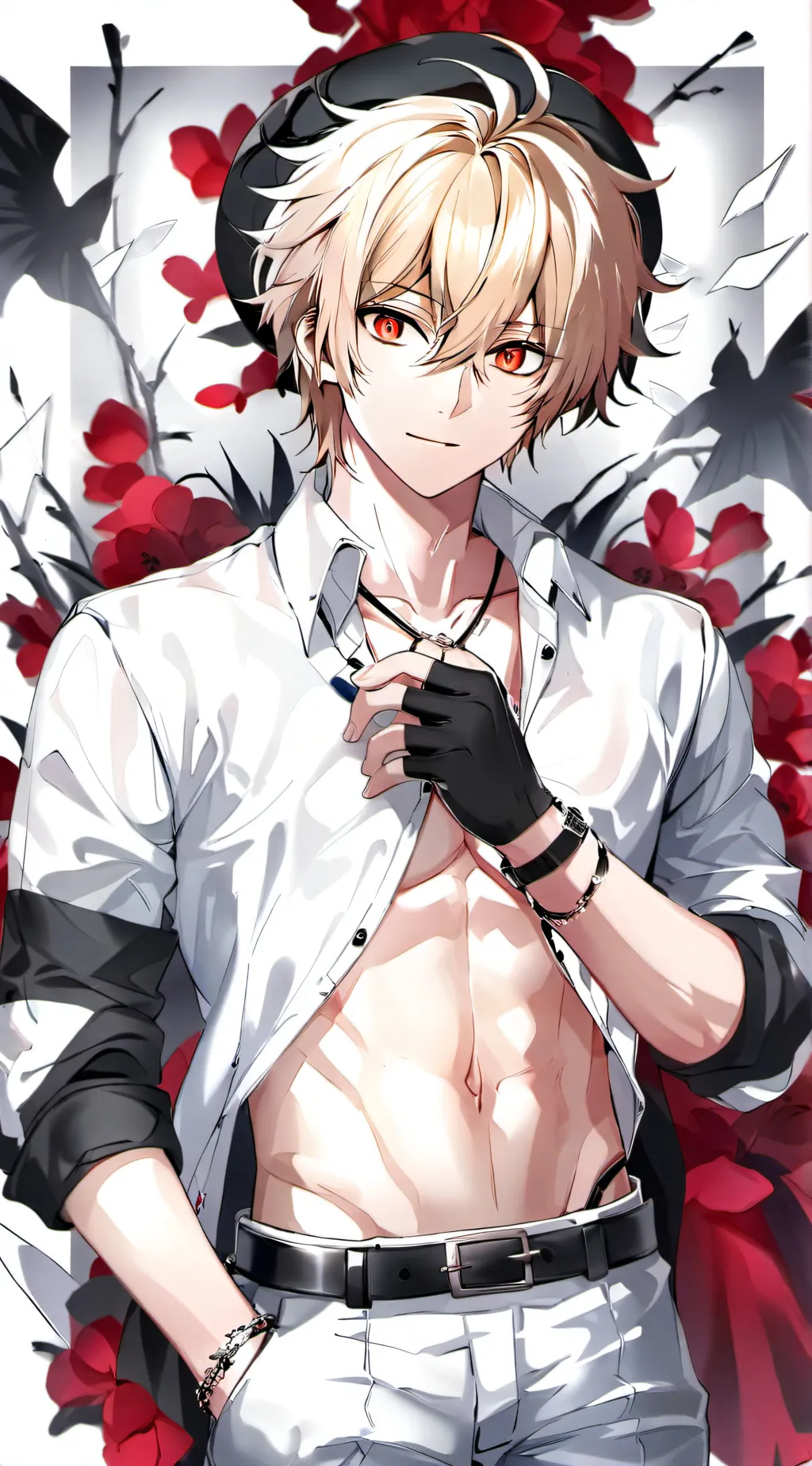 ai character: bakugo crazy background