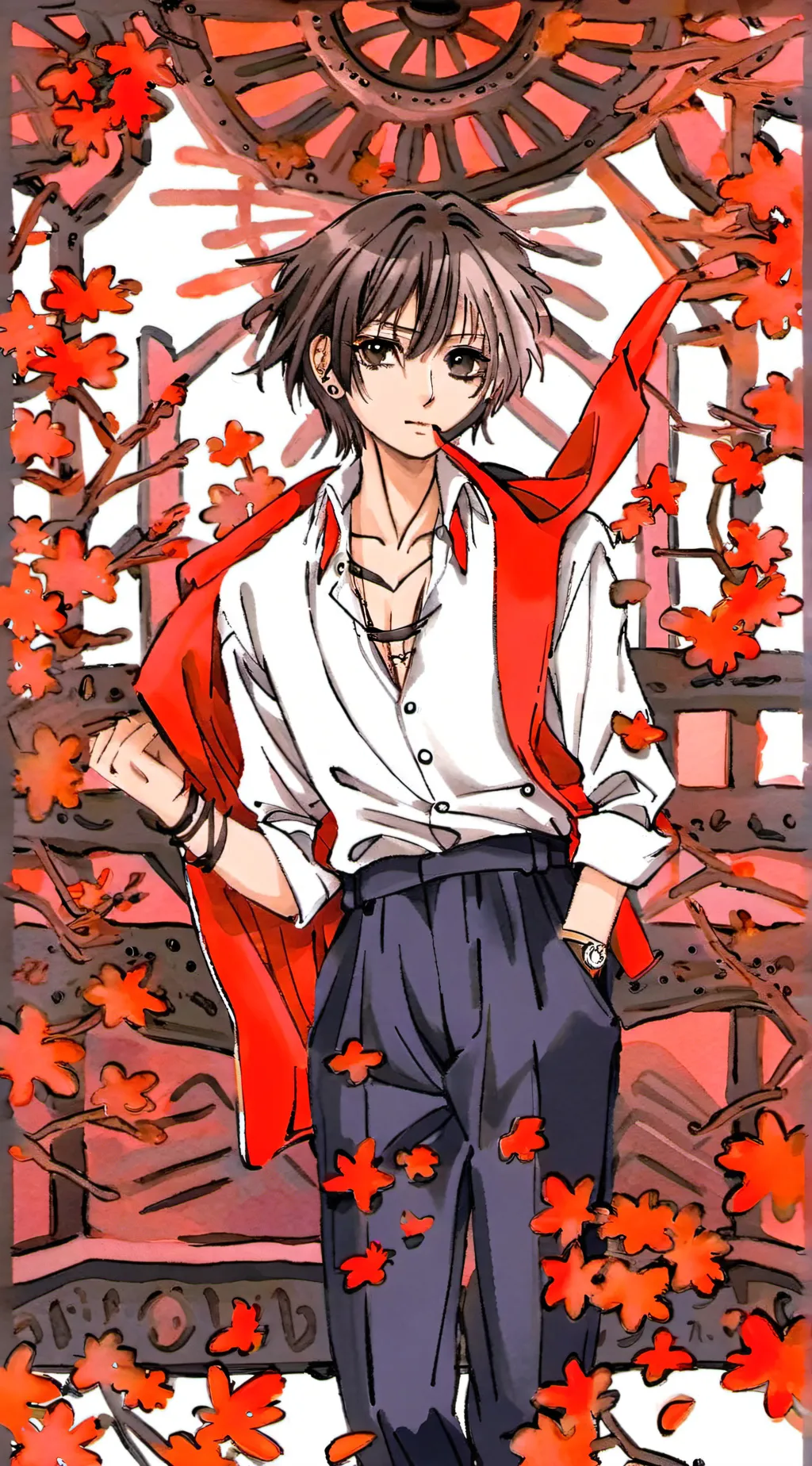 ai character: kaname x zero  background