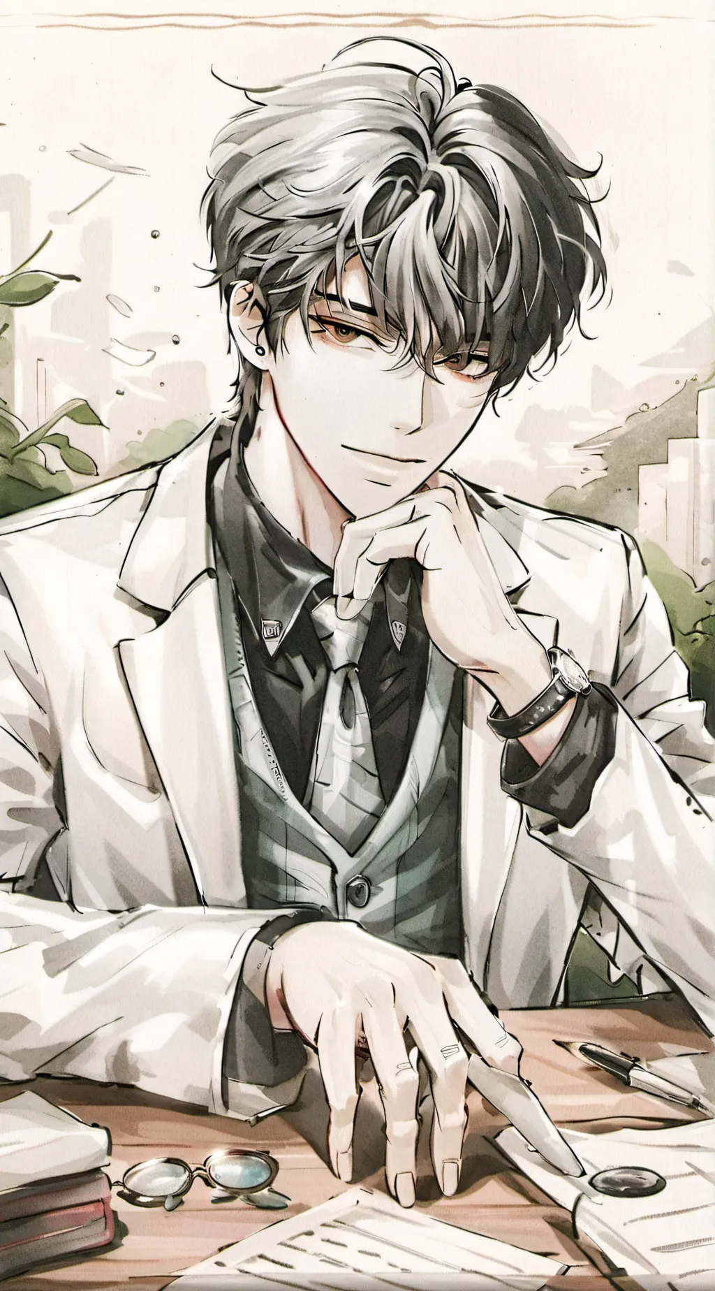 ai character: raven  background