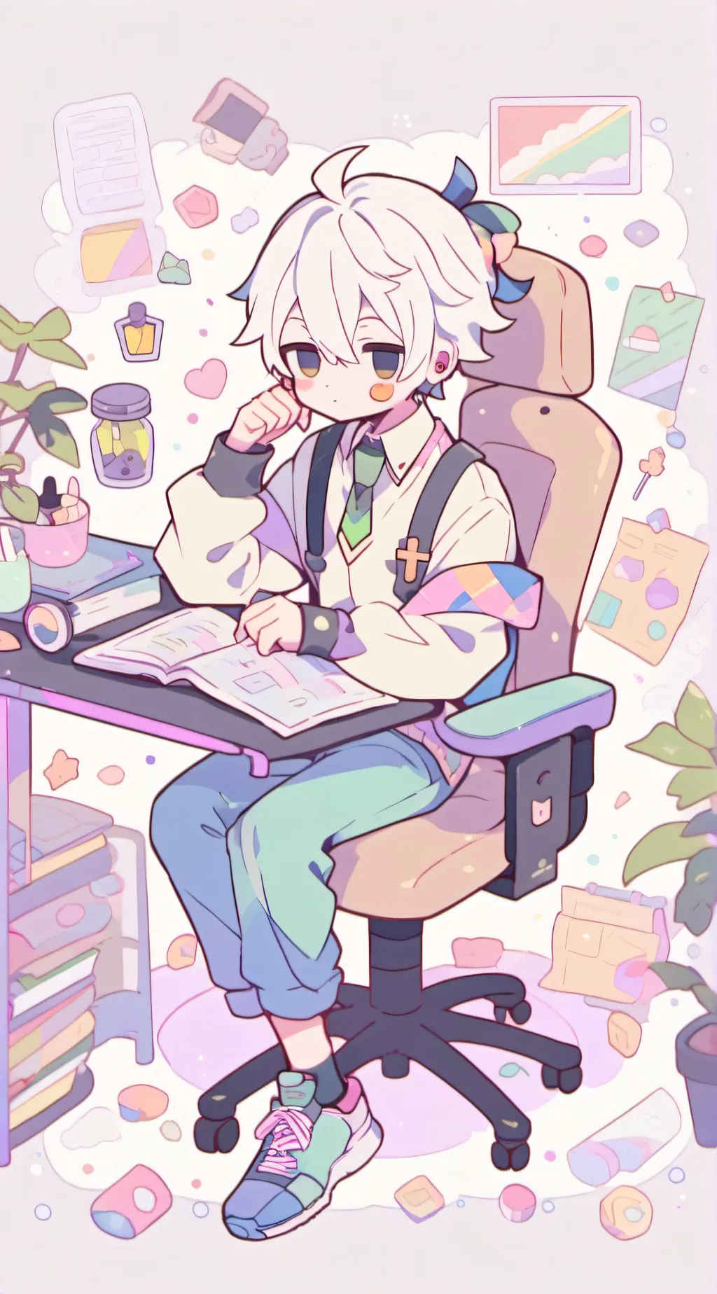 ai character: luca background