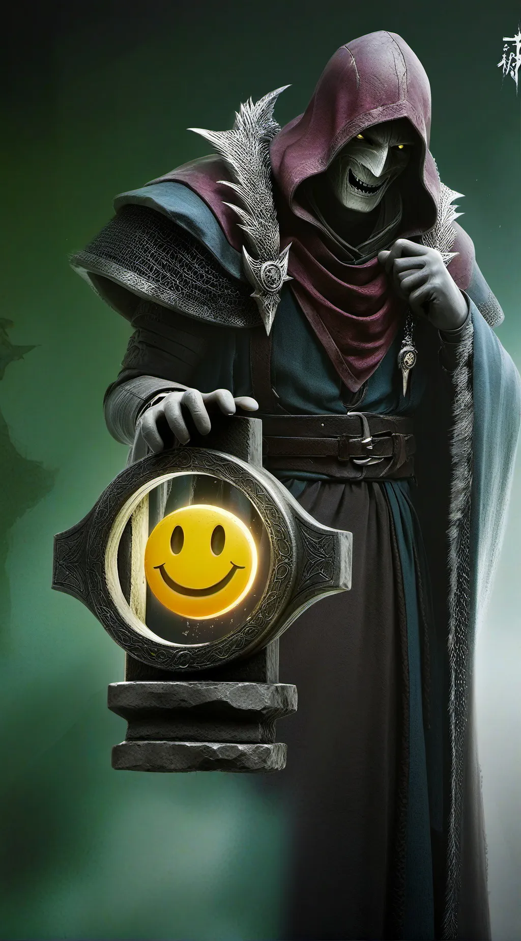 ai character: 😀 background