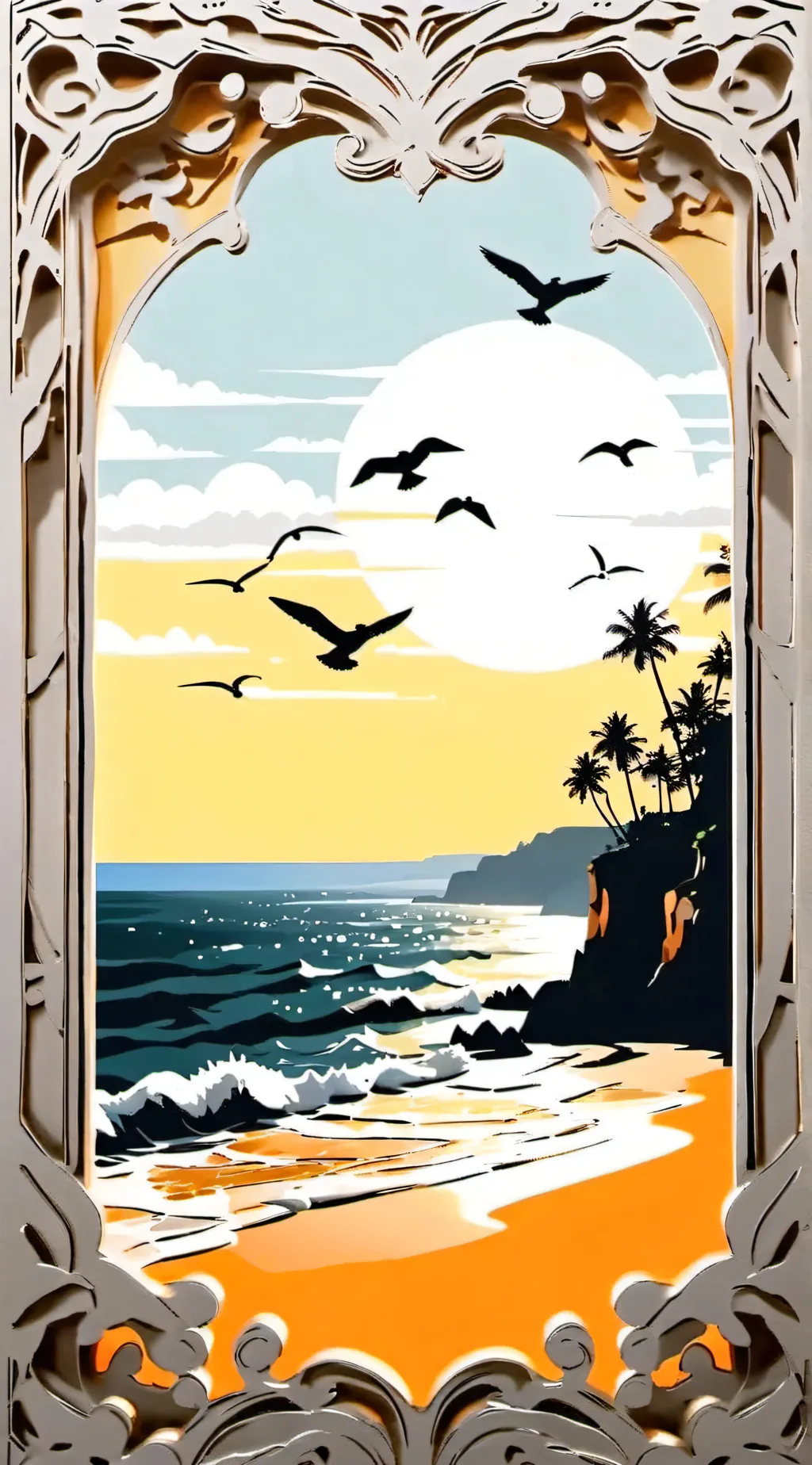 ai character: Fpe Beach background