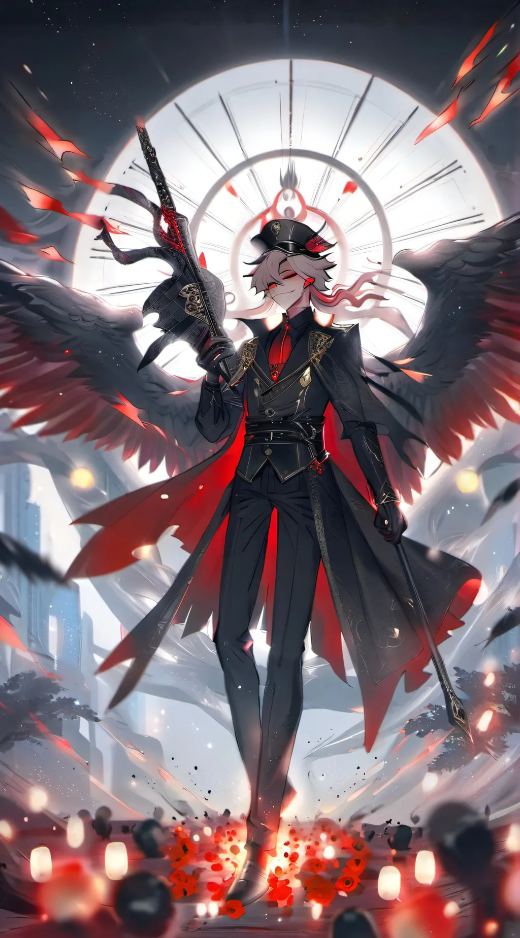 ai character: Lucifer  background