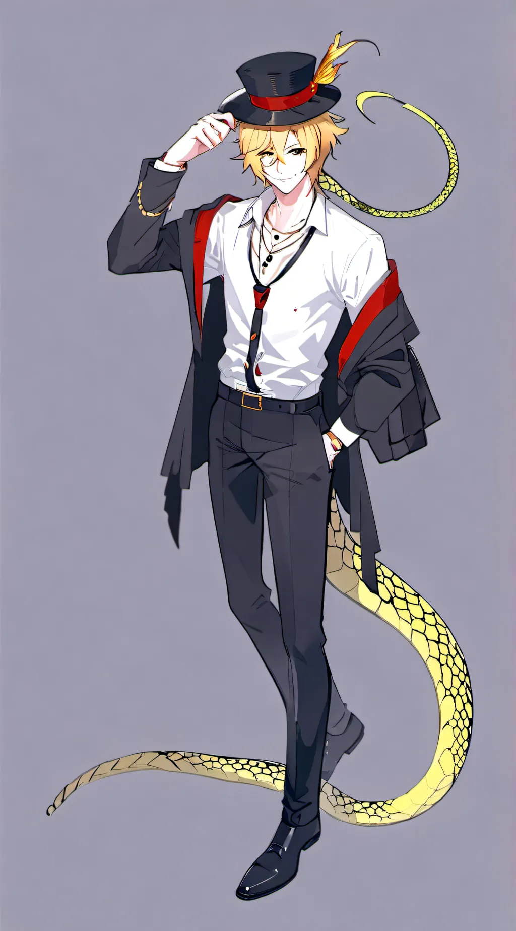 ai character: Drunk lucifer background