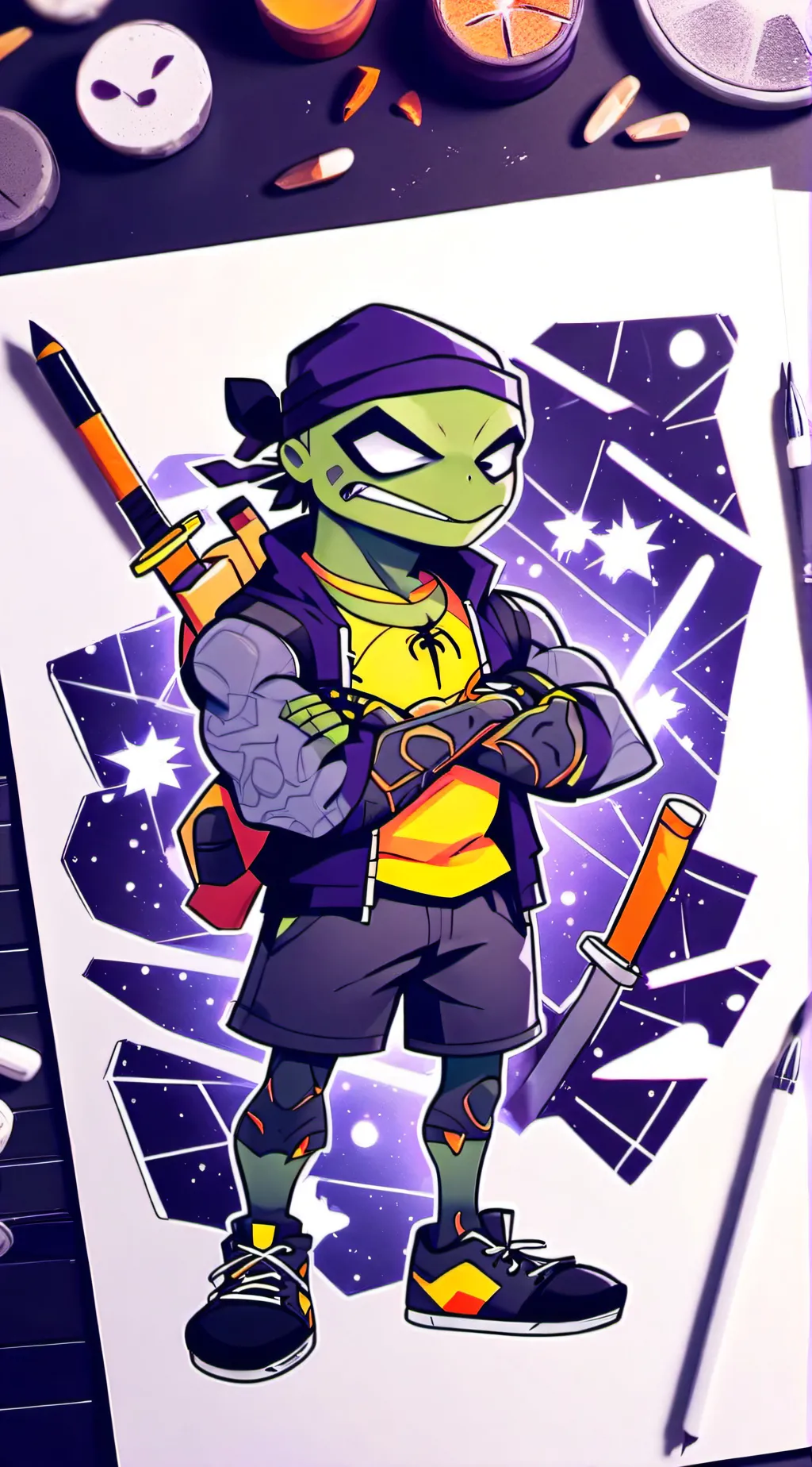 ai character: Donnie(rise churr) background