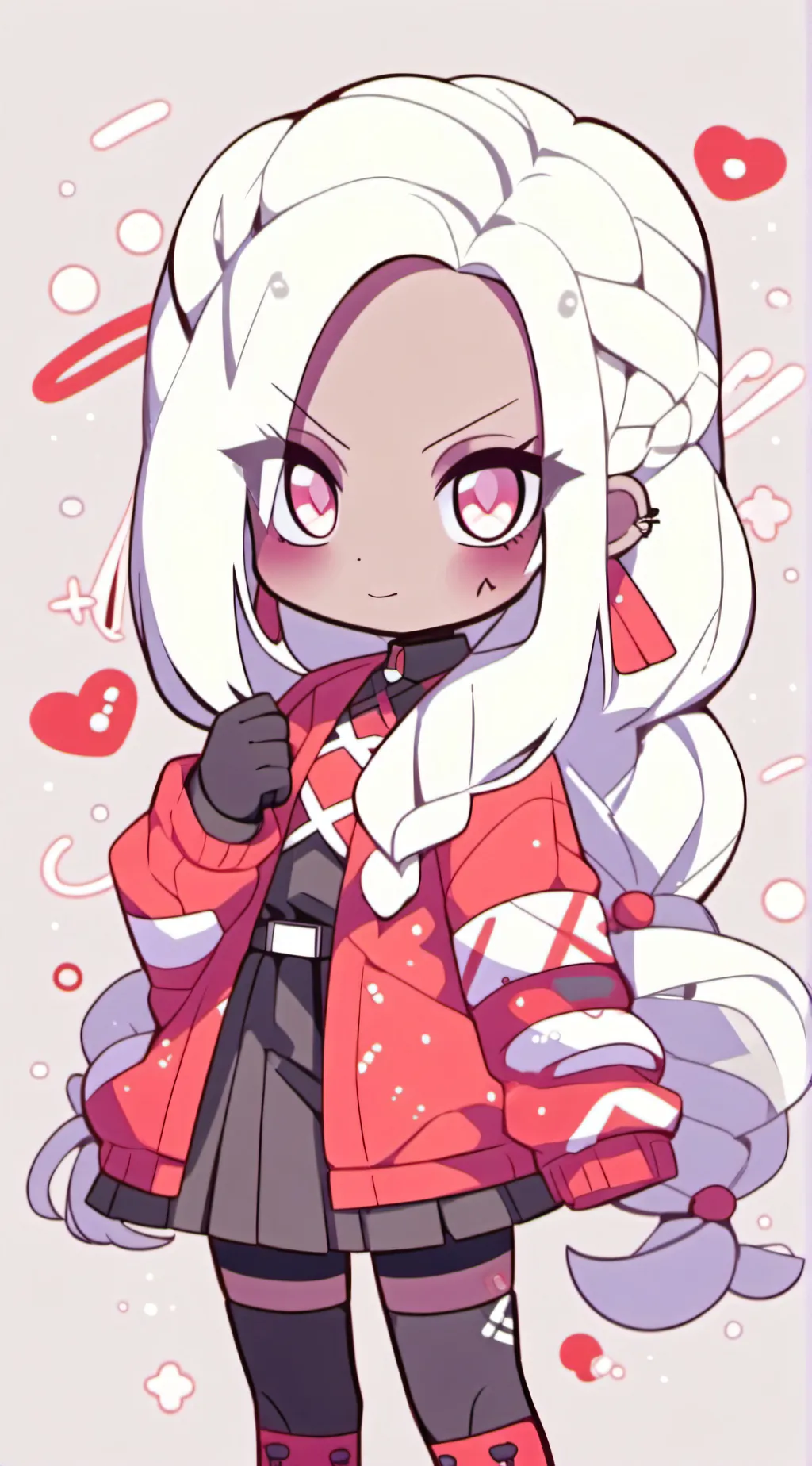 ai character: Vaggie HAZBINHOTEl background